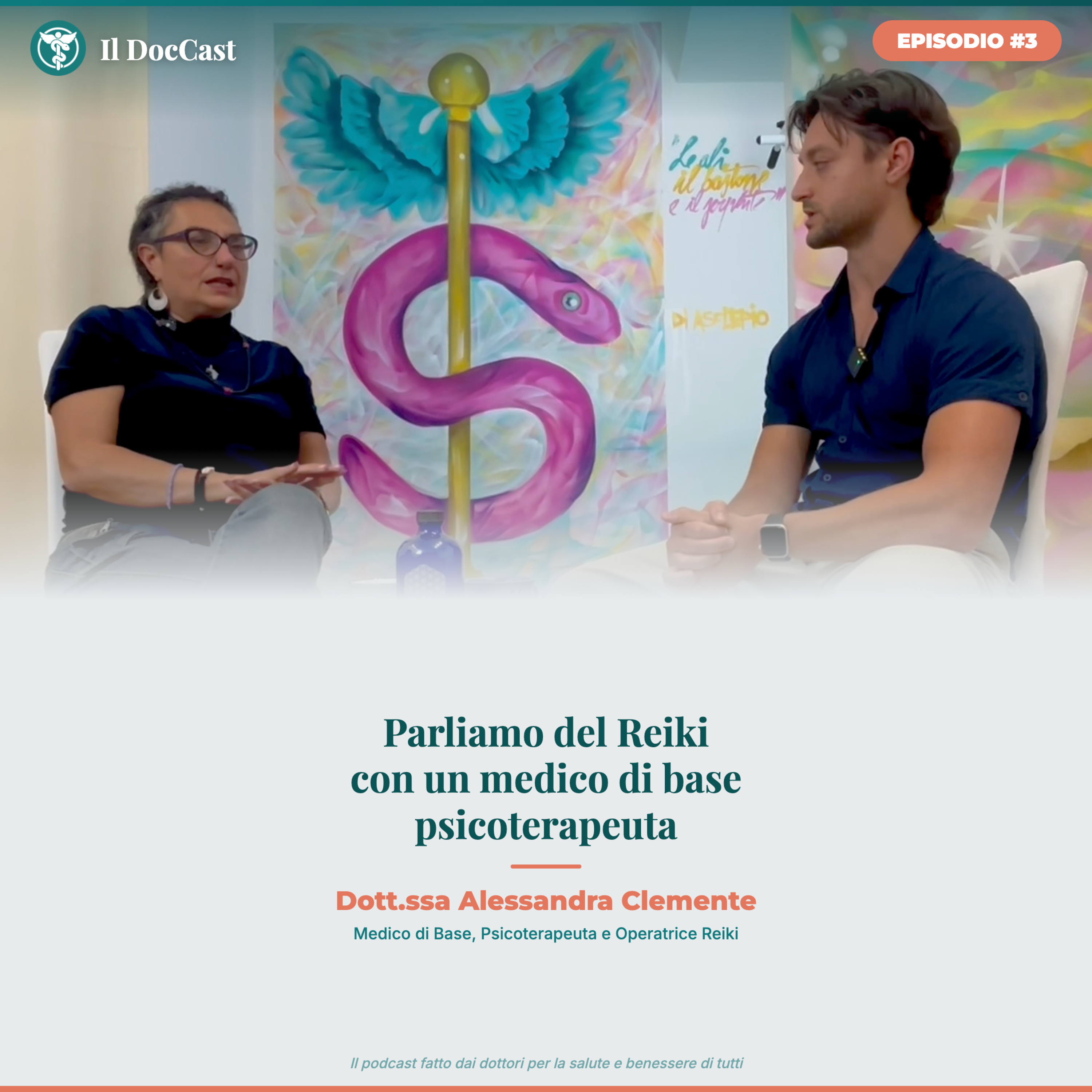 Parliamo del Reiki con un medico di base psicoterapeuta | Dott.ssa Alessandra Clemente | DocCast #3 episode artwork