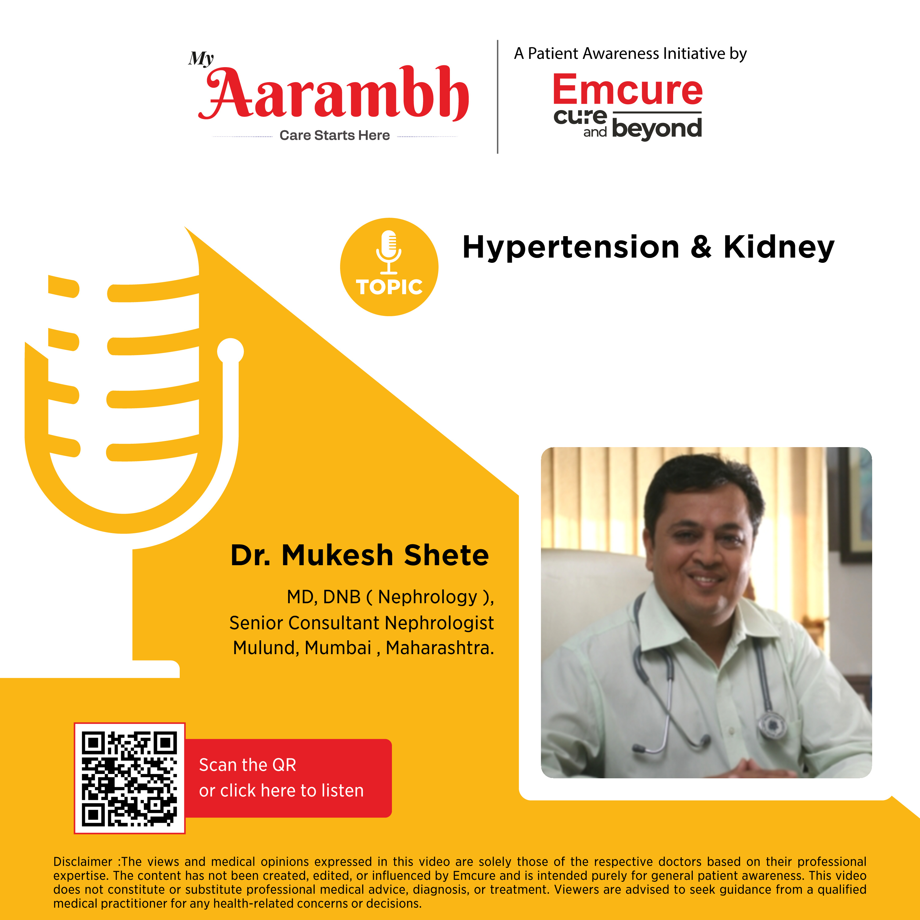 Hypertension & Kidney || Dr. Mukesh Shete episode artwork