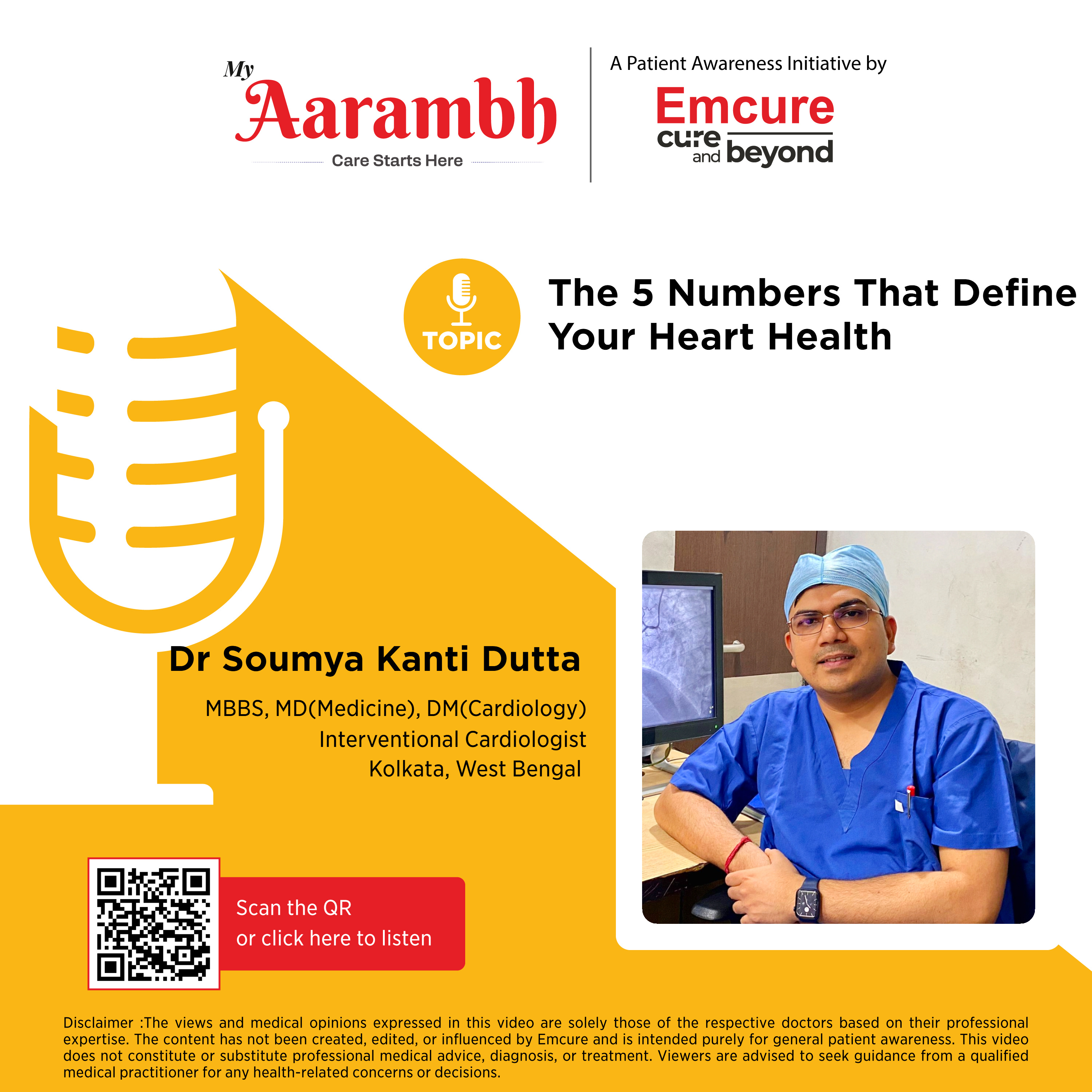 The 5 Numbers That Define Your Heart Health || Dr. Soumya Kanti Dutta episode artwork