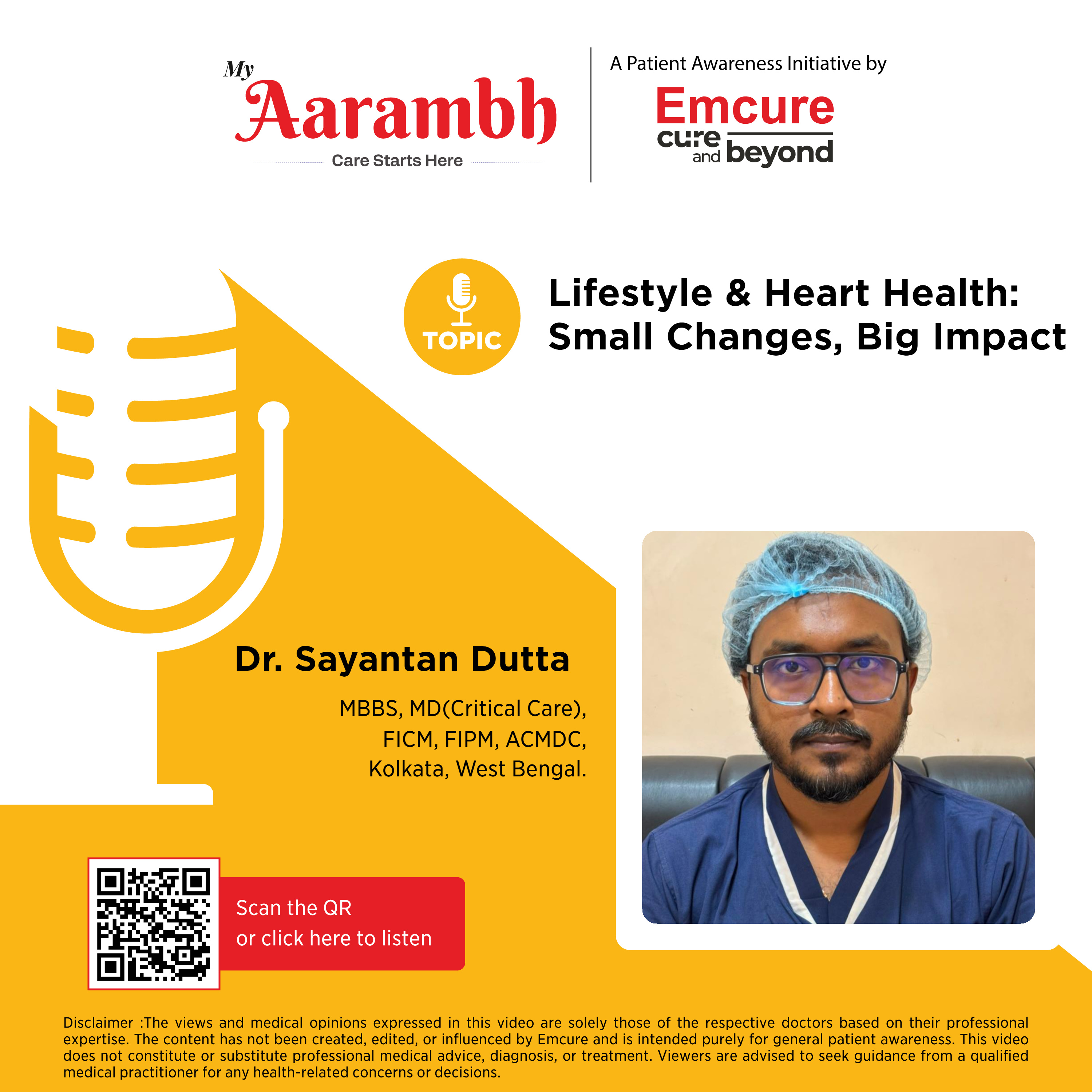 Lifestyle & Heart Health: Small Changes, Big Impact || Dr. Sayantan Dutta episode artwork