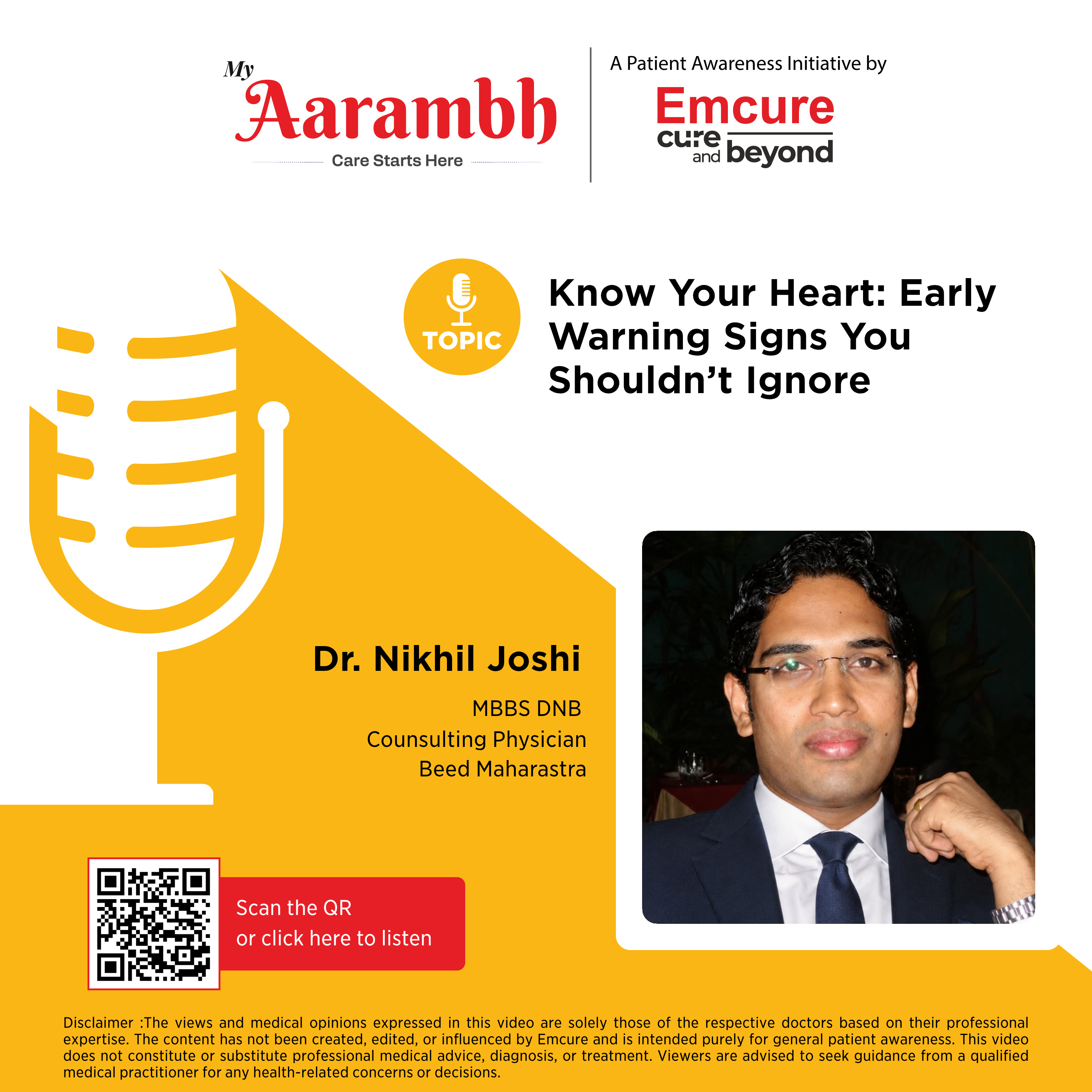 Know Your Heart: Early Warning Signs You Shouldn't Ignore || Dr. Nikhil Joshi episode artwork