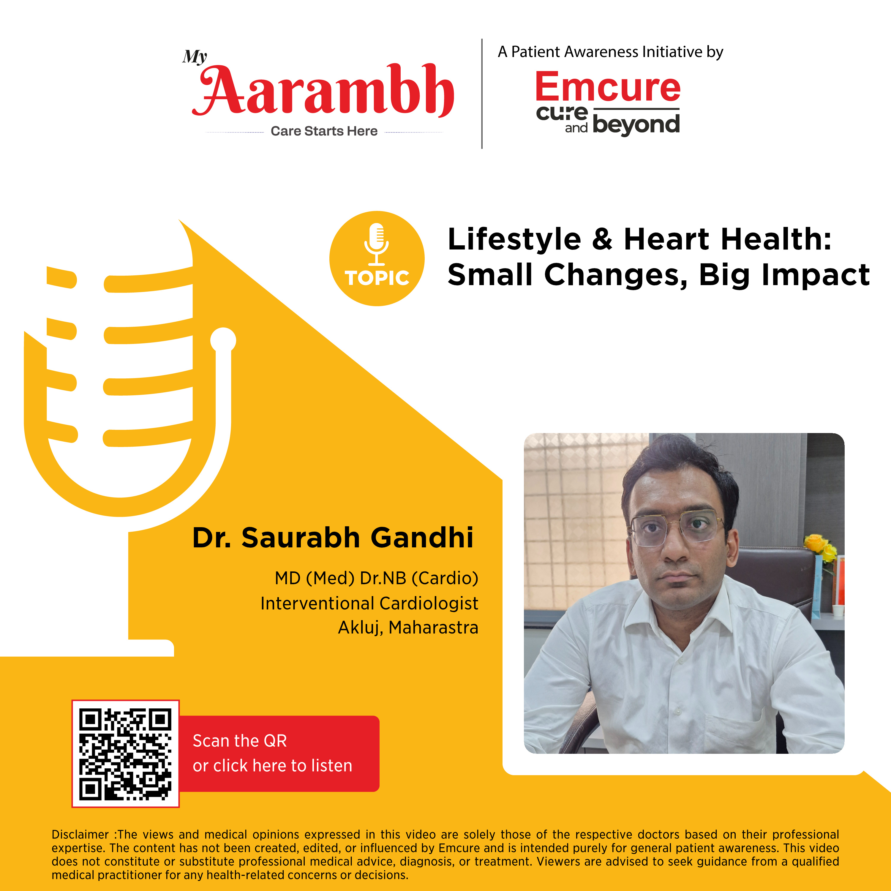 Lifestyle & Heart Health: Small Changes, Big Impact || Dr. Saurabh Gandhi episode artwork