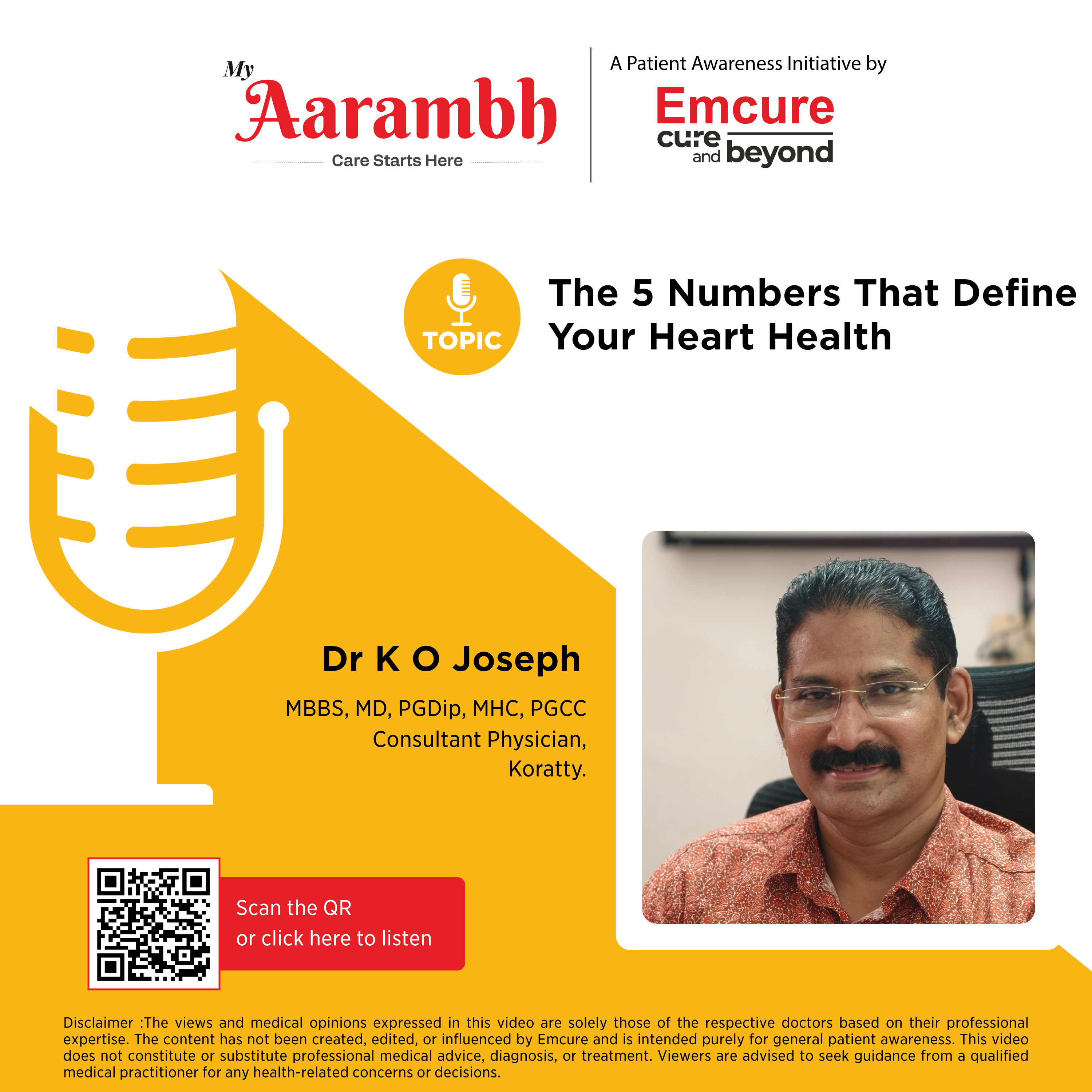 The 5 Numbers That Define Your Heart Health || Dr. K. O. Joseph episode artwork