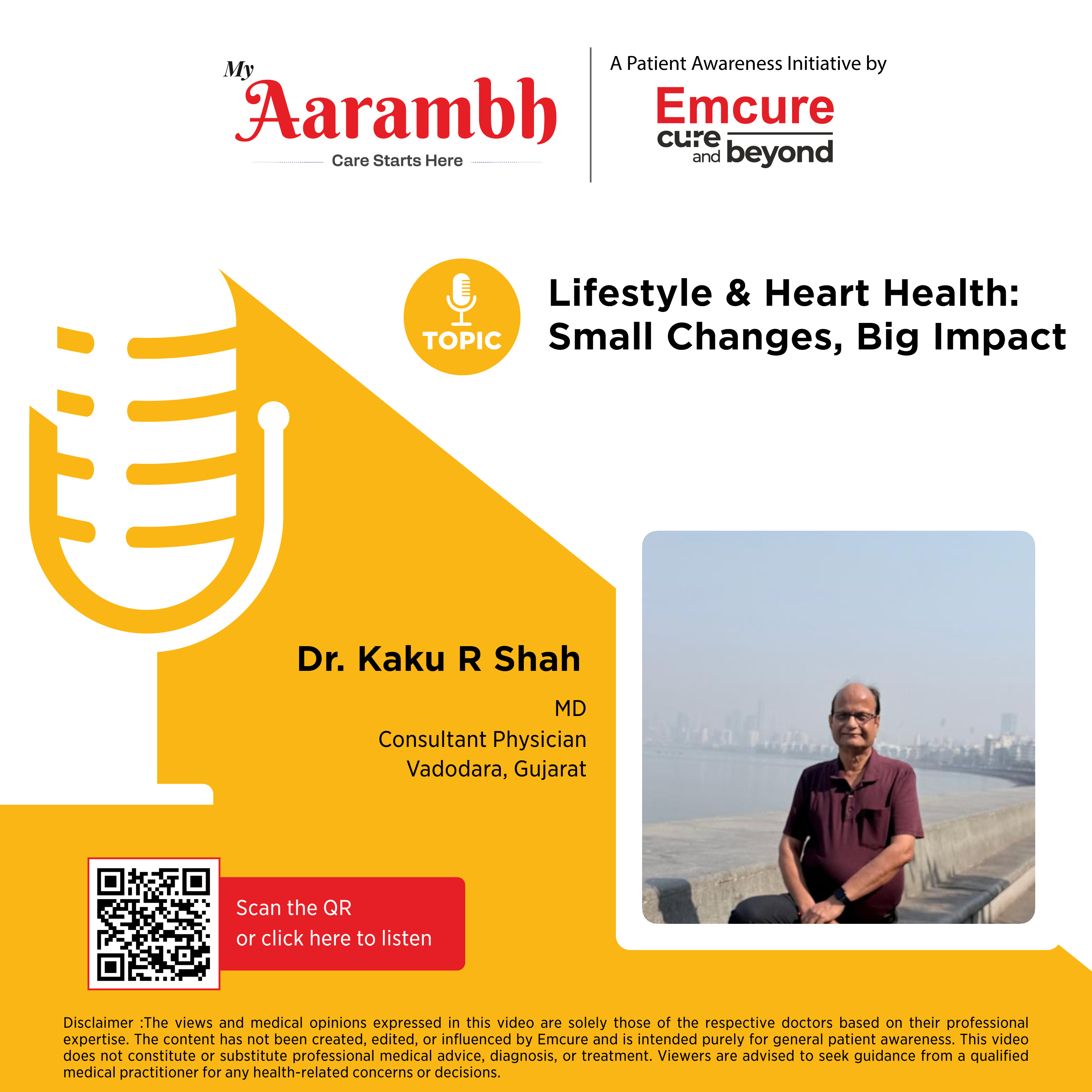 Lifestyle & Heart Health: Small Changes, Big Impact || Dr. Kaku R Shah episode artwork