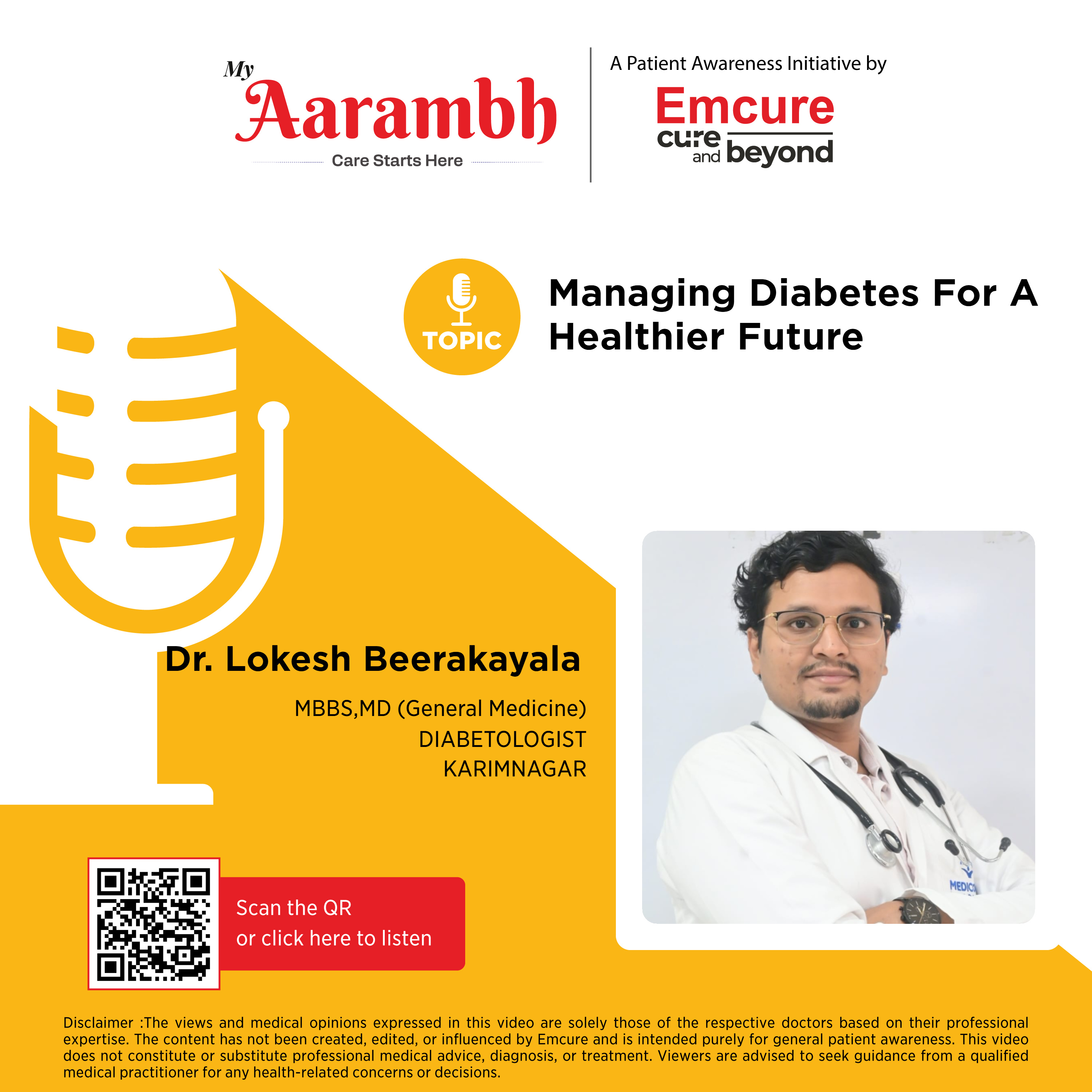 Managing Diabetes For A Healthier Future || Dr. Lokesh Beerakayala episode artwork