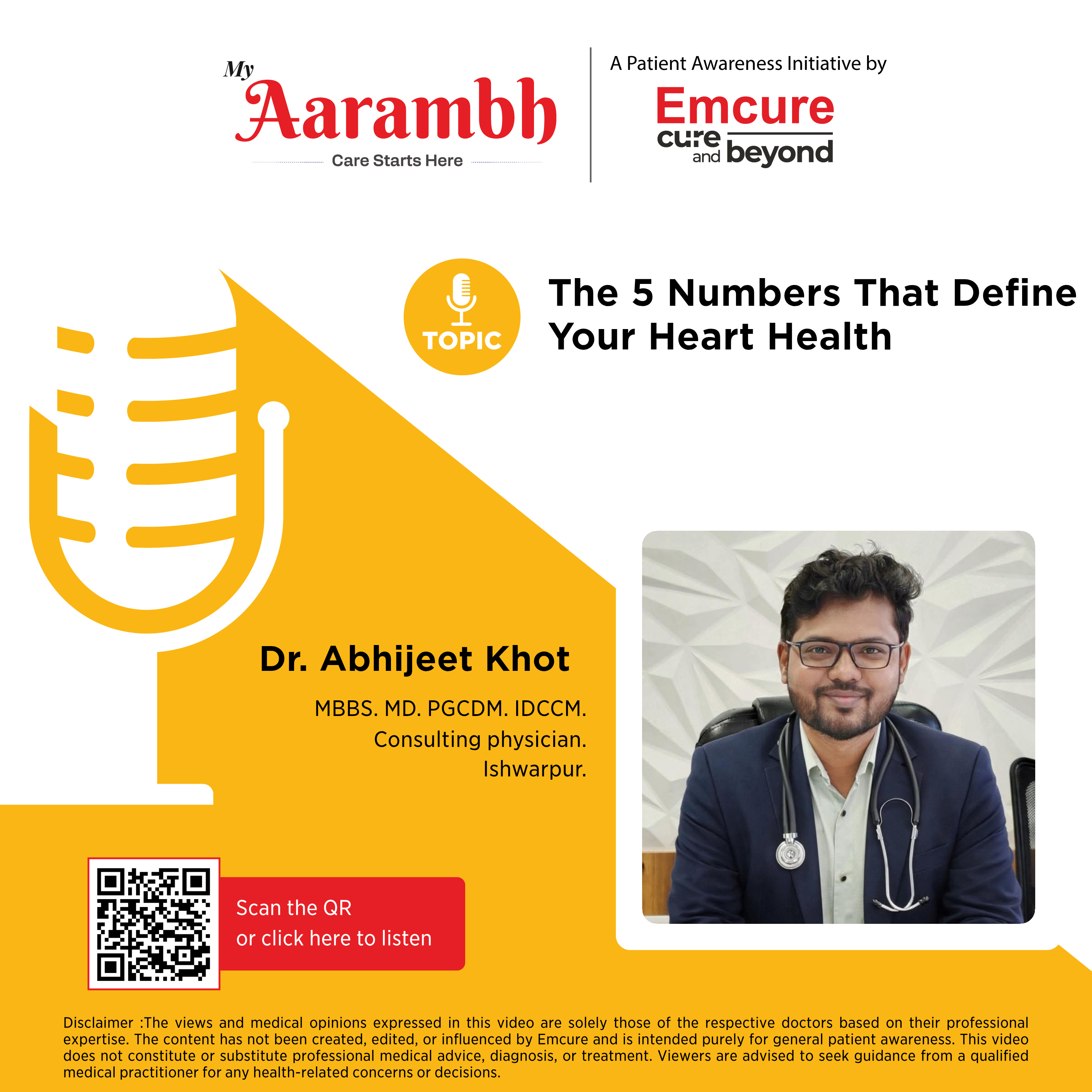 The 5 Numbers That Define Your Heart Health || Dr. Abhijeet Khot episode artwork