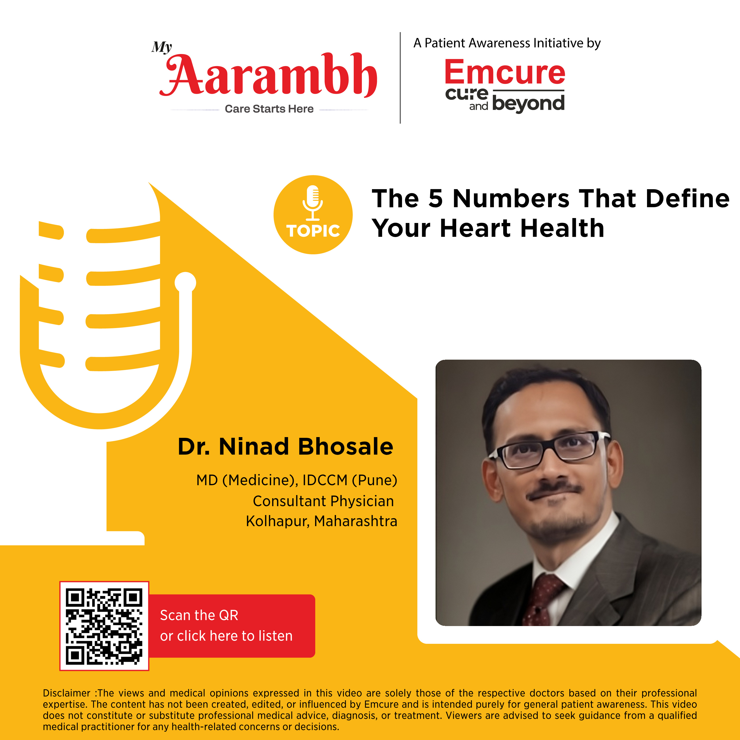 The 5 Numbers That Define Your Heart Health || Dr. Ninad Bhosale episode artwork