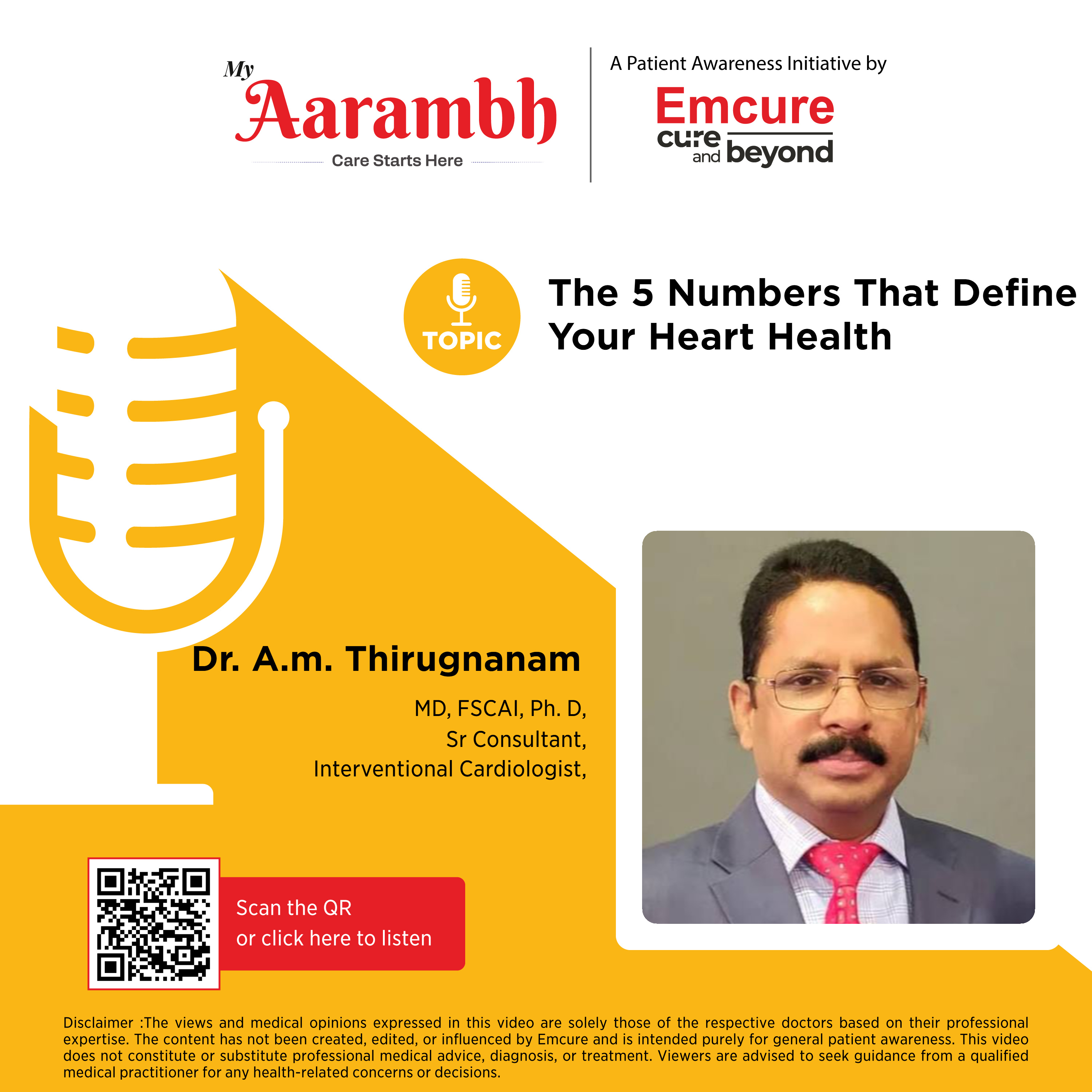 The 5 Numbers That Define Your Heart Health || Dr. A.m. Thirugnanam episode artwork