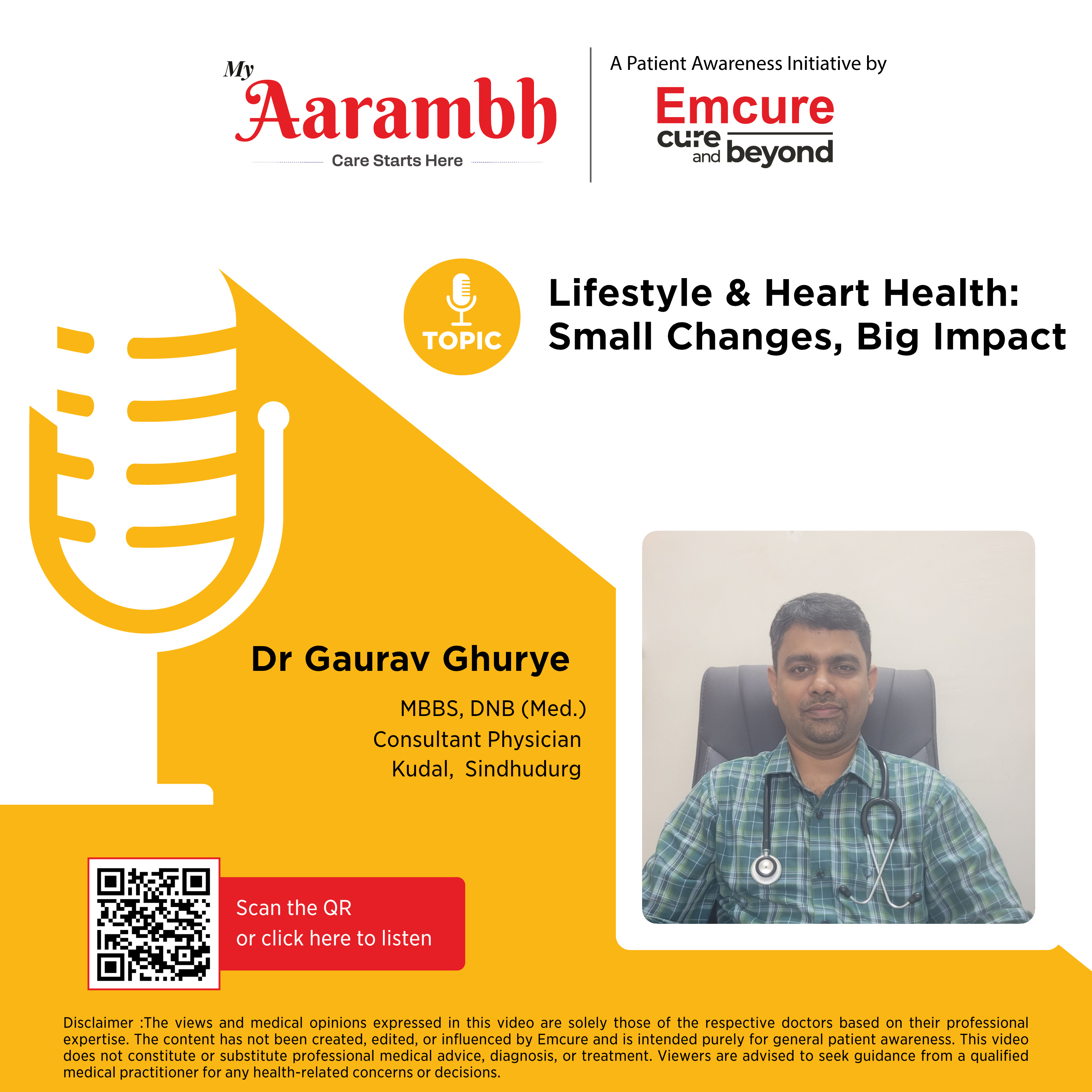 Lifestyle & Heart Health: Small Changes, Big Impact || Dr. Gaurav Ghurye episode artwork