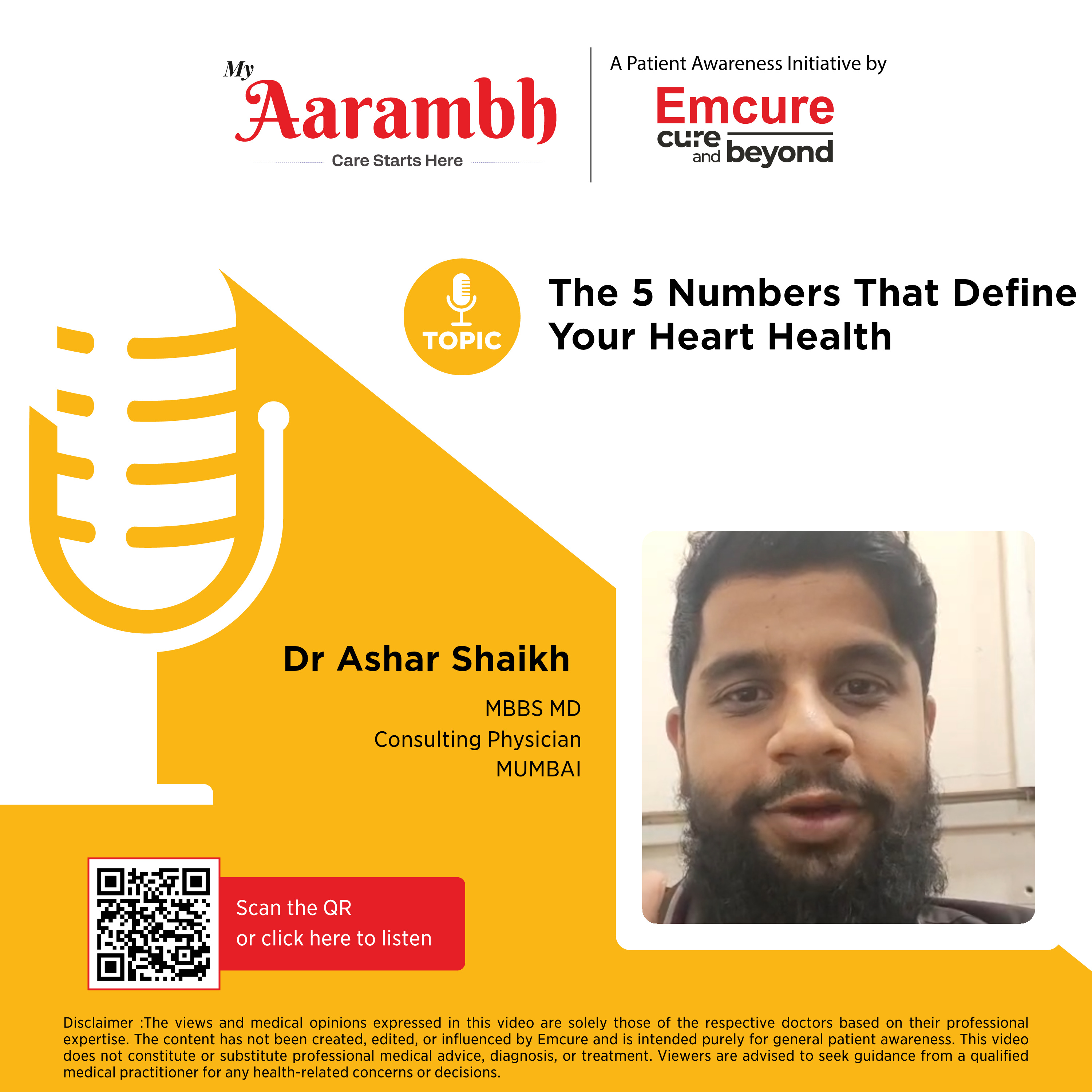 The 5 Numbers That Define Your Heart Health || Dr. Ashar Shaikh episode artwork