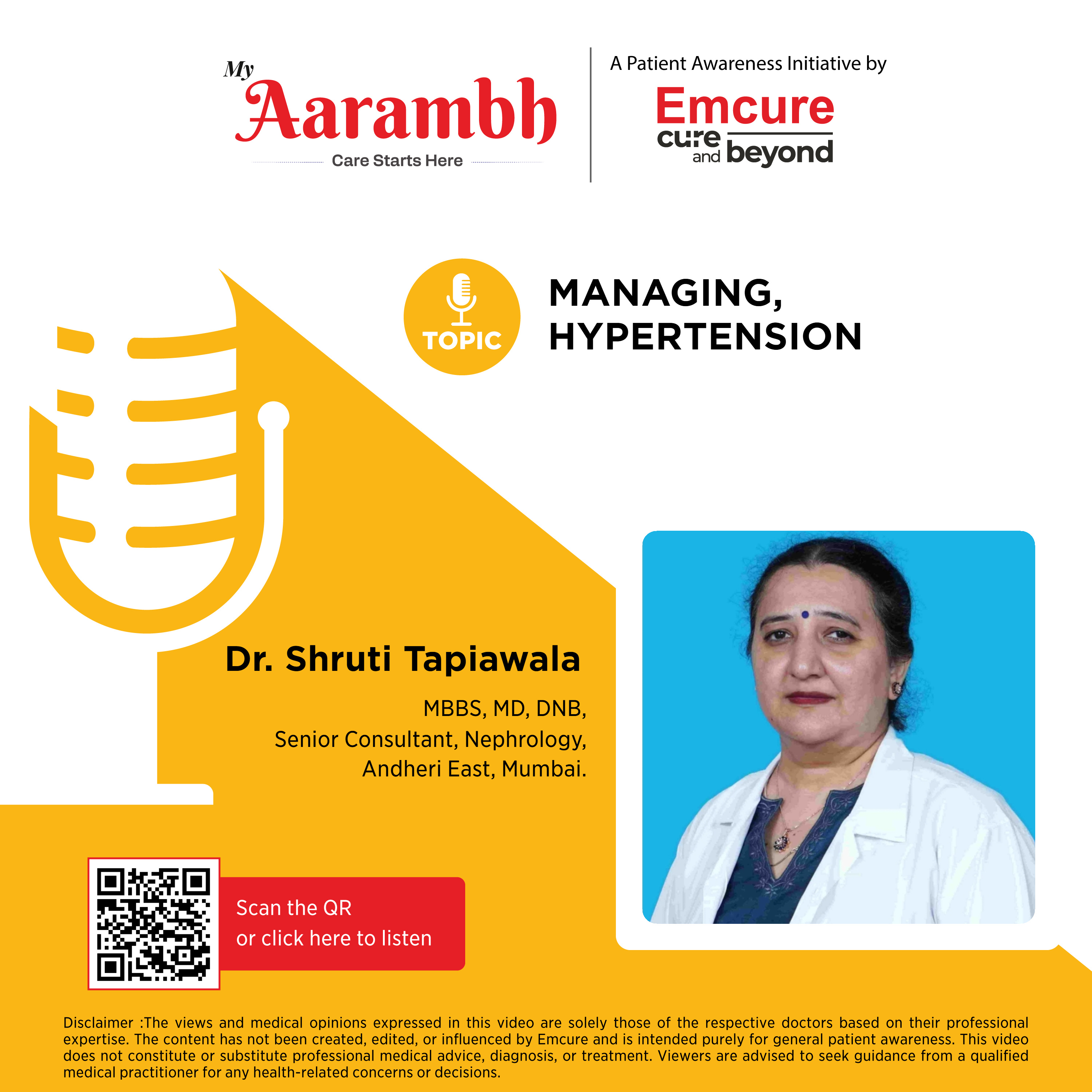 Managing Hypertension || Dr. Shruti Tapiawala episode artwork