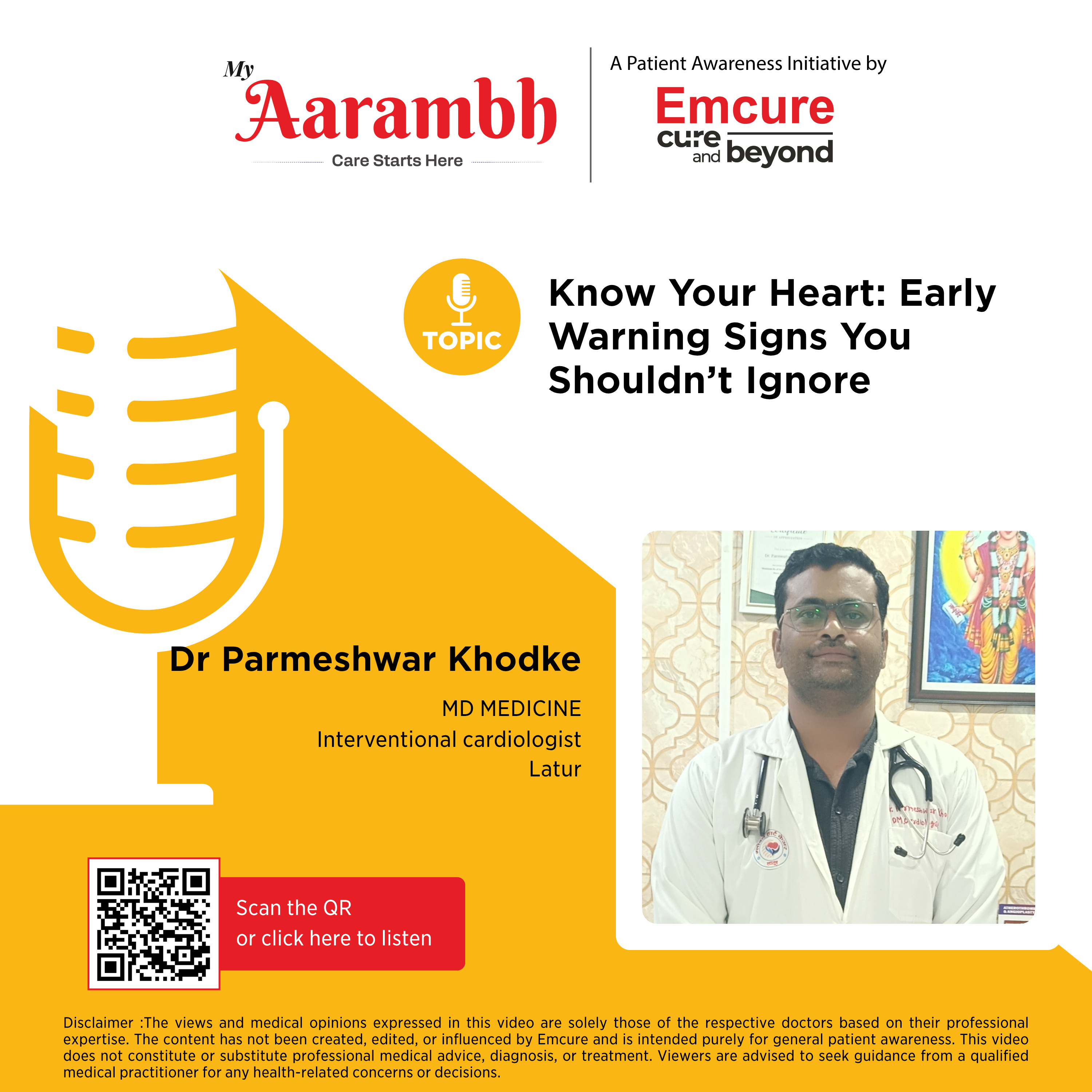 Know Your Heart: Early Warning Signs You Shouldn't Ignore || Dr. Parmeshwar khodke episode artwork