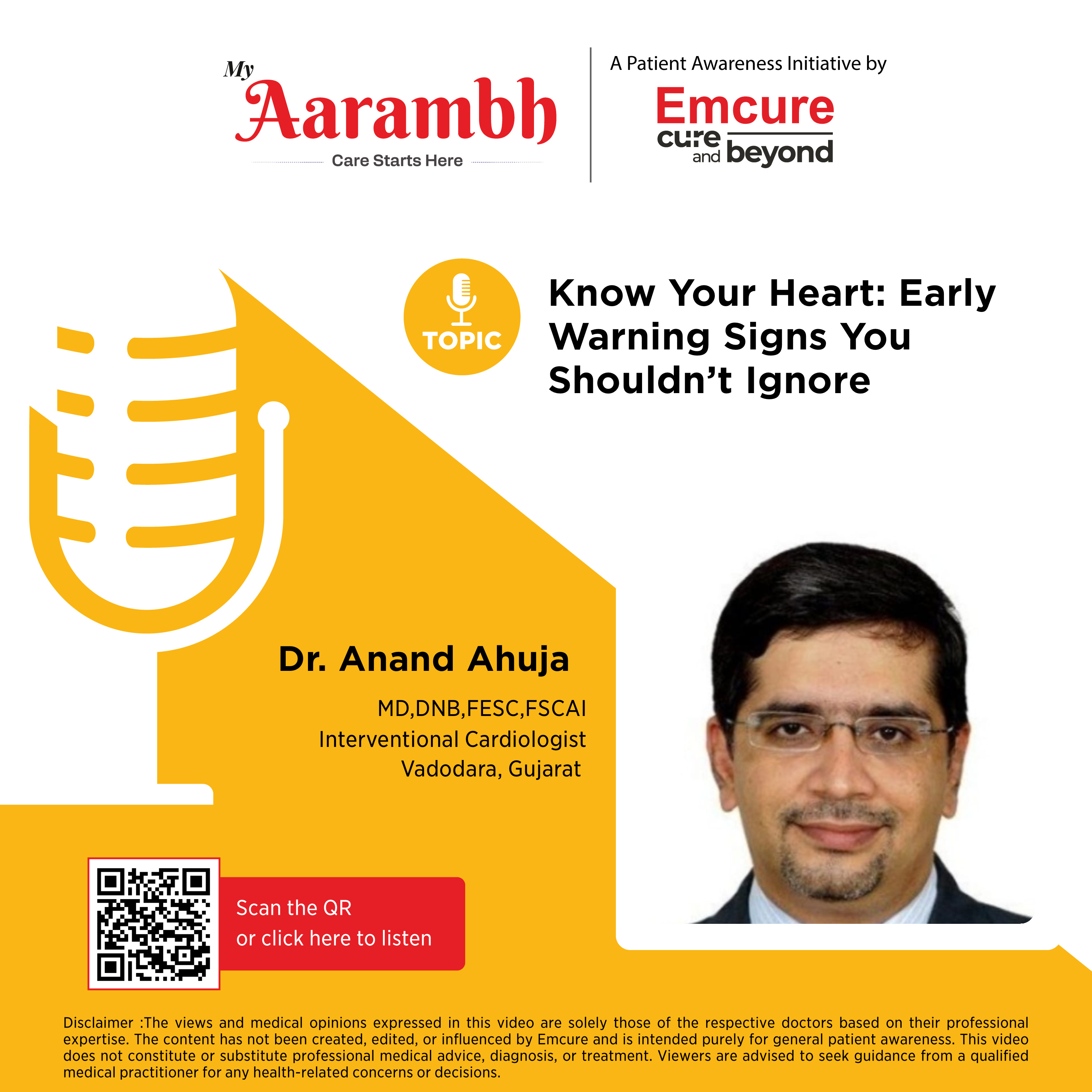 Know Your Heart: Early Warning Signs You Shouldn't Ignore || Dr. Anand Ahuja  episode artwork