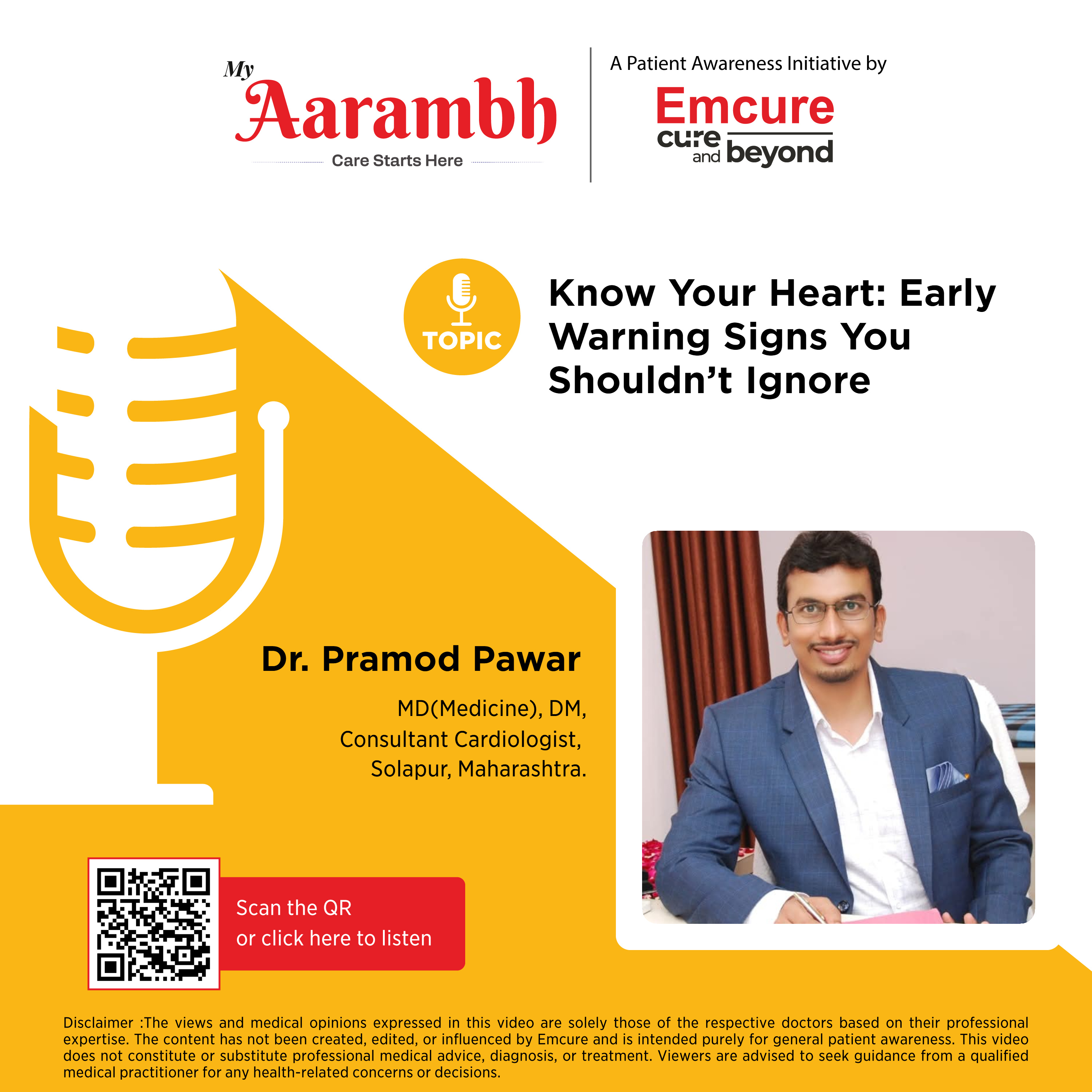 Know Your Heart: Early Warning Signs You Shouldn't Ignore || Dr. Pramod Pawar episode artwork