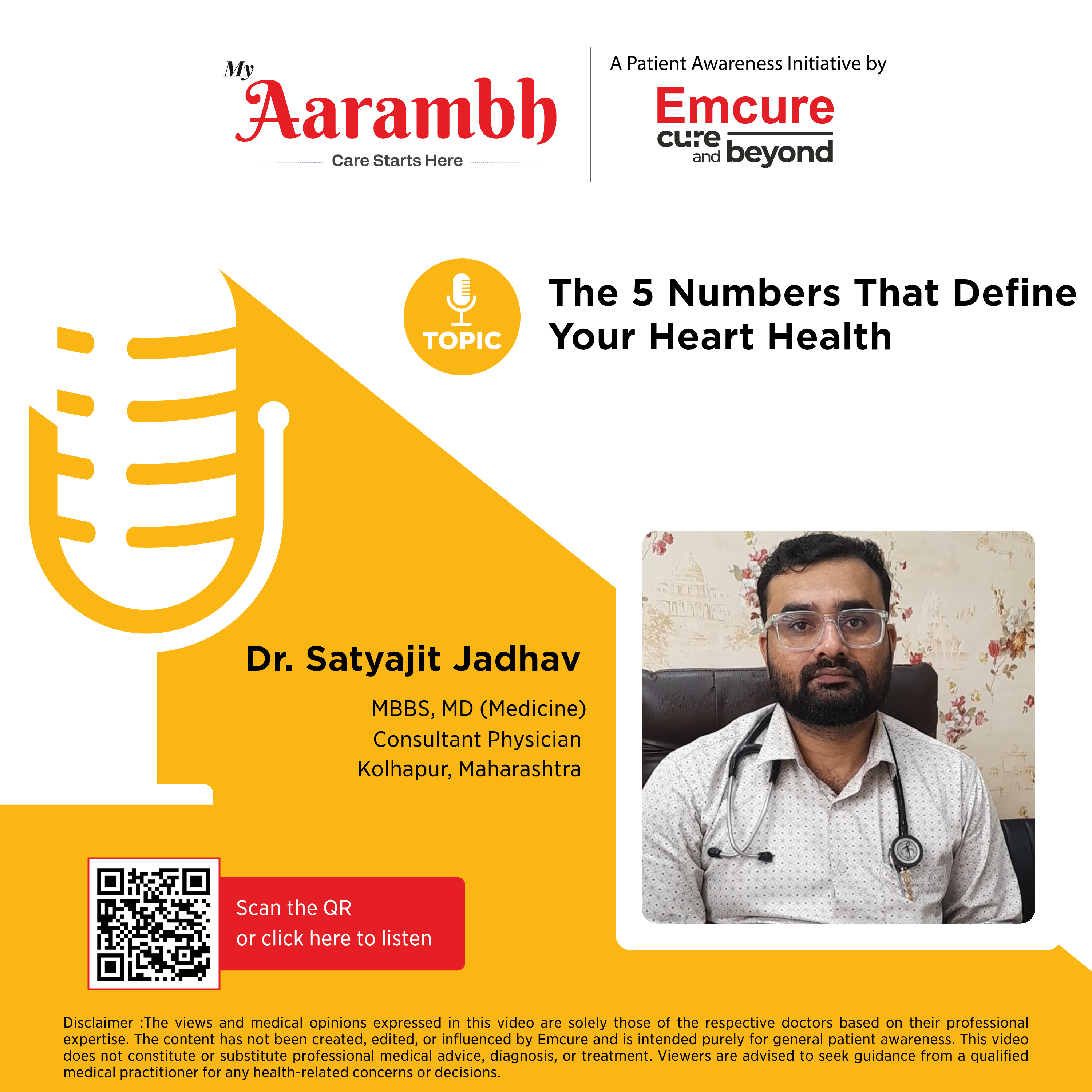 The 5 Numbers That Define Your Heart Health || Dr. Satyajit Jadhav episode artwork