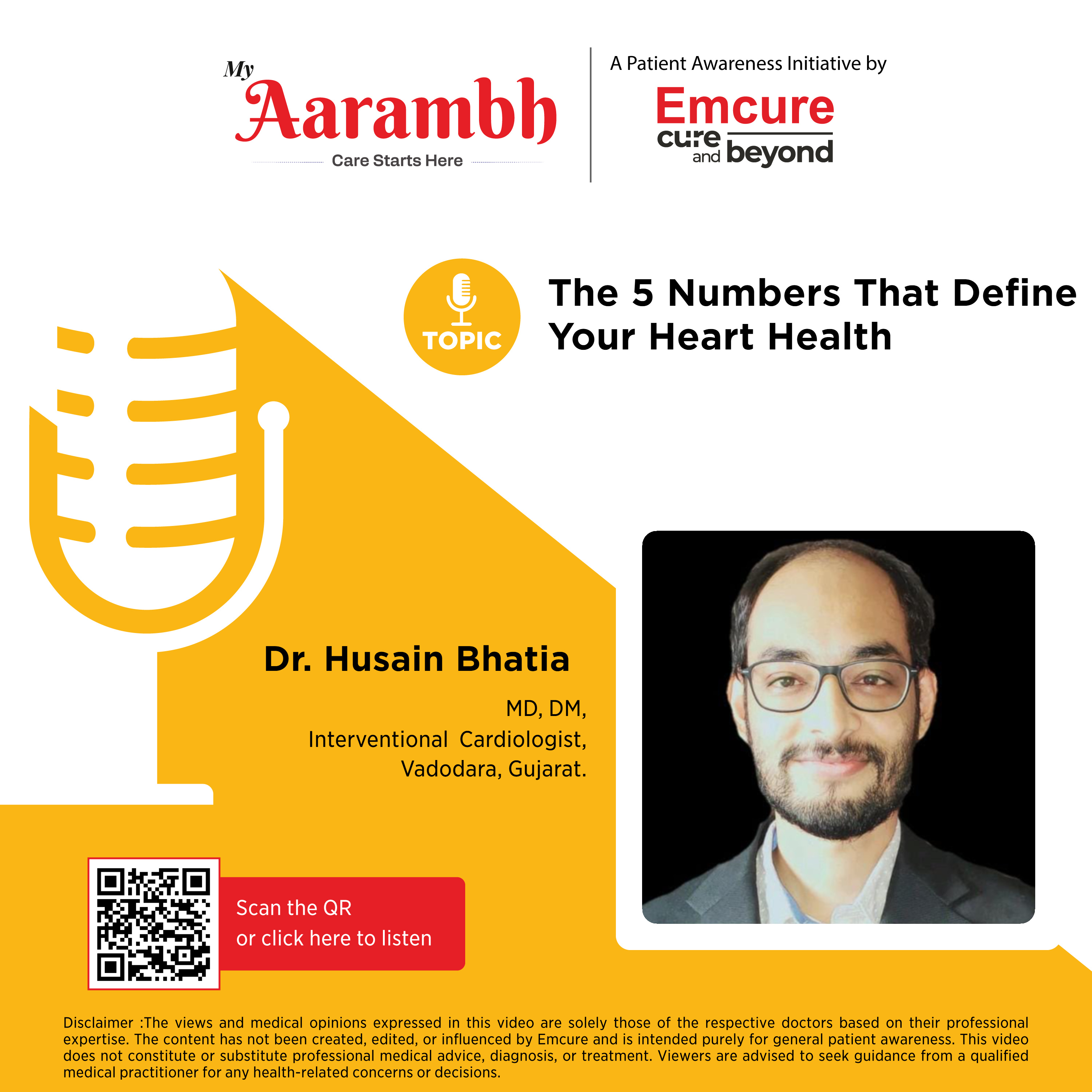 The 5 Numbers That Define Your Heart Health || Dr. Husain Bhatia episode artwork