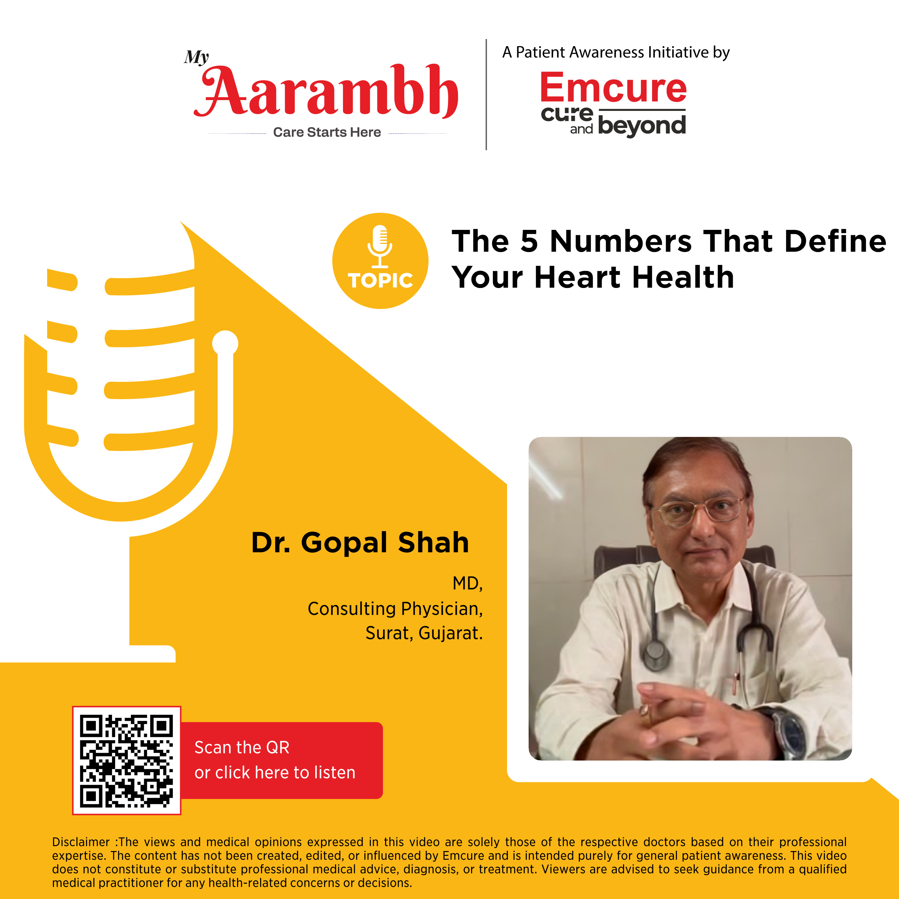 The 5 Numbers That Define Your Heart Health || Dr. Gopal Shah  episode artwork