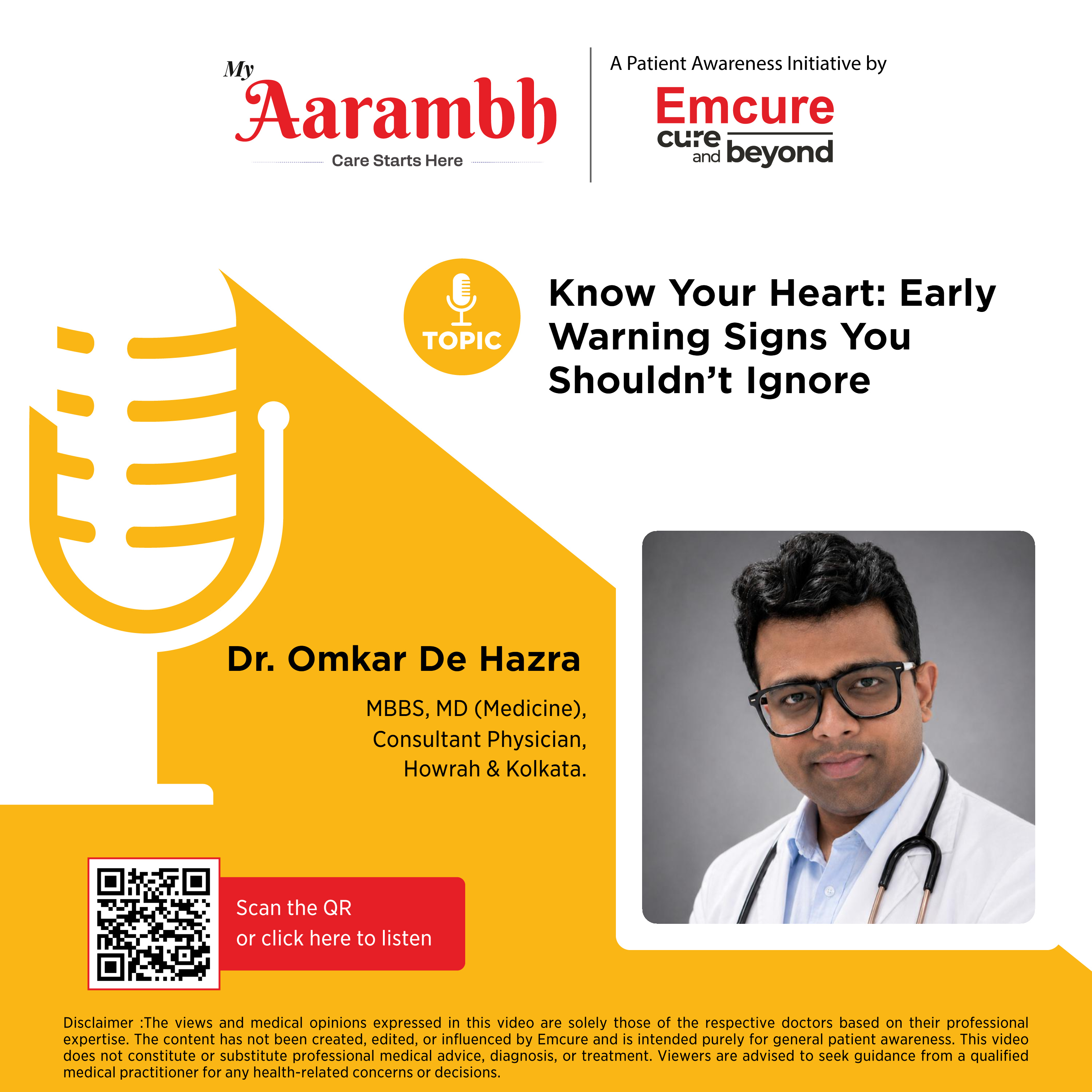 Know Your Heart: Early Warning Signs You Shouldn't Ignore || Dr. Omkar De Hazra episode artwork