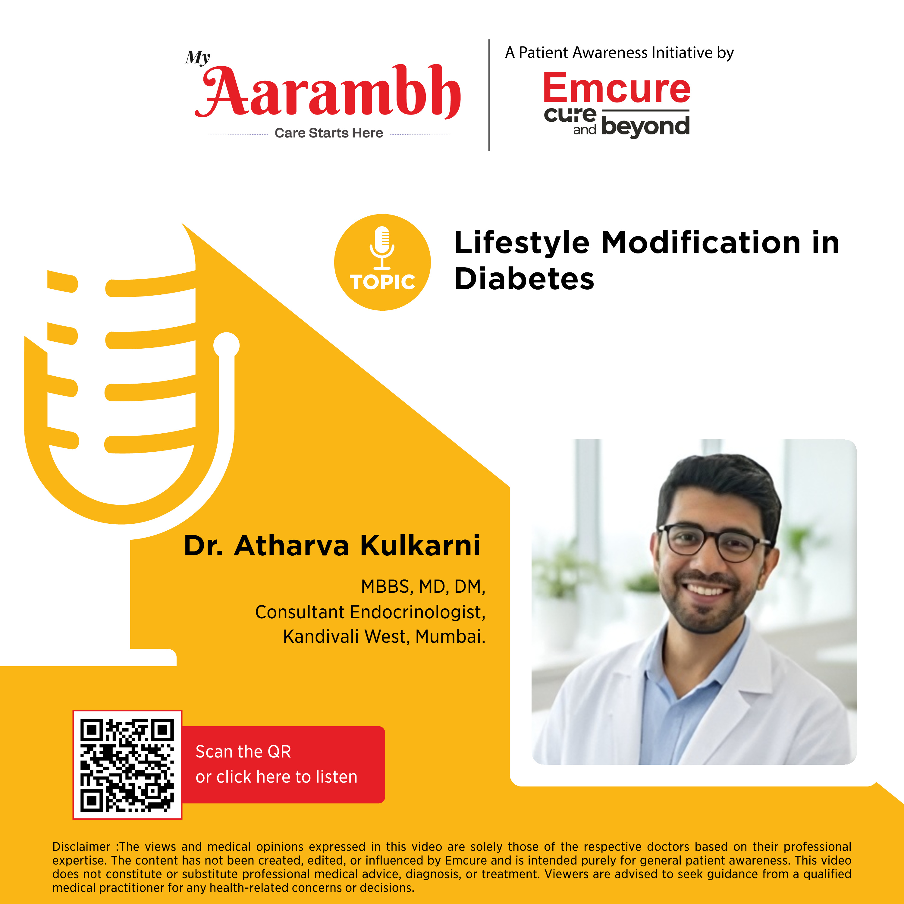 Lifestyle Modification in Diabetes || Dr. Atharva Kulkarni episode artwork