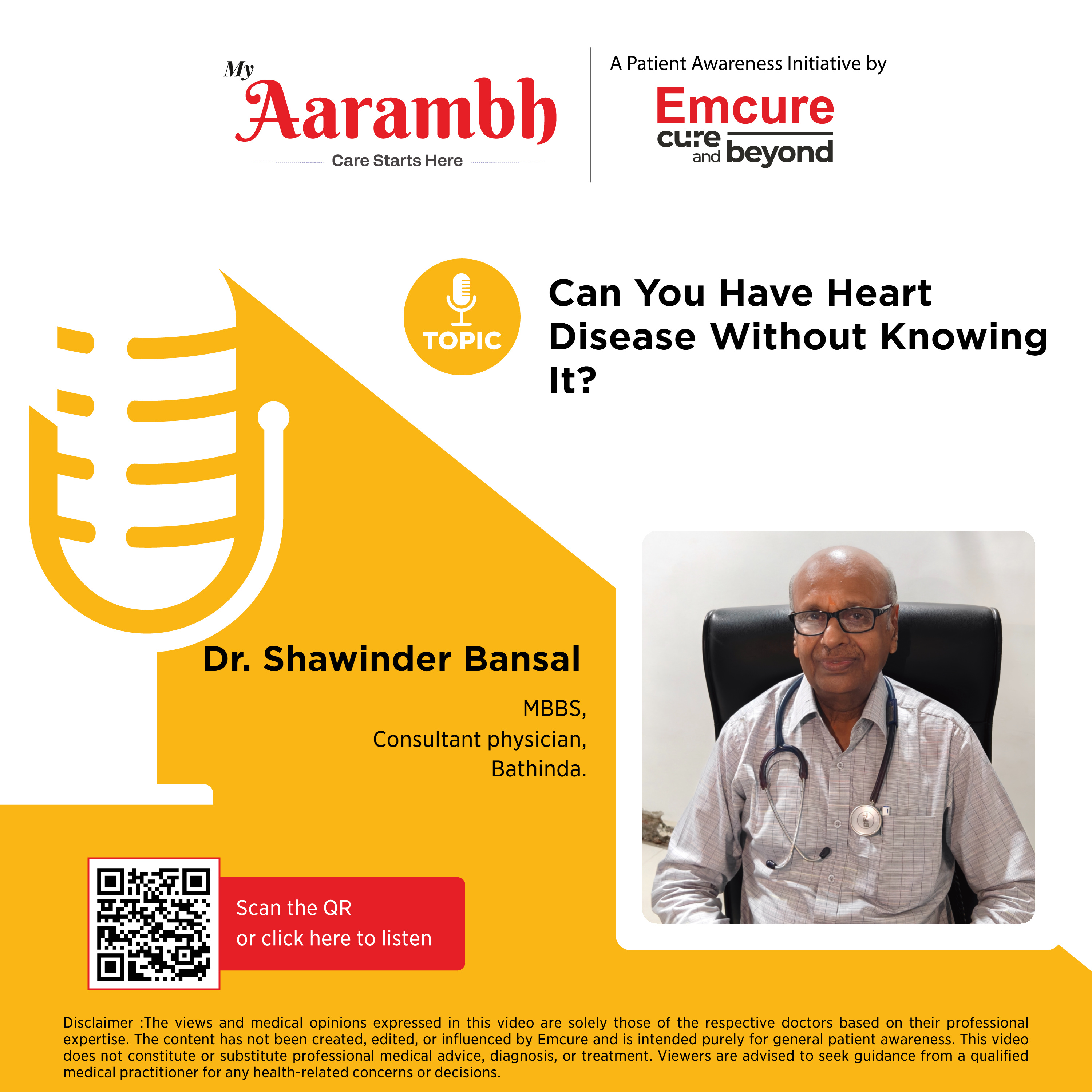 Can You Have Heart Disease Without Knowing It? || Dr. Shawinder Bansal episode artwork