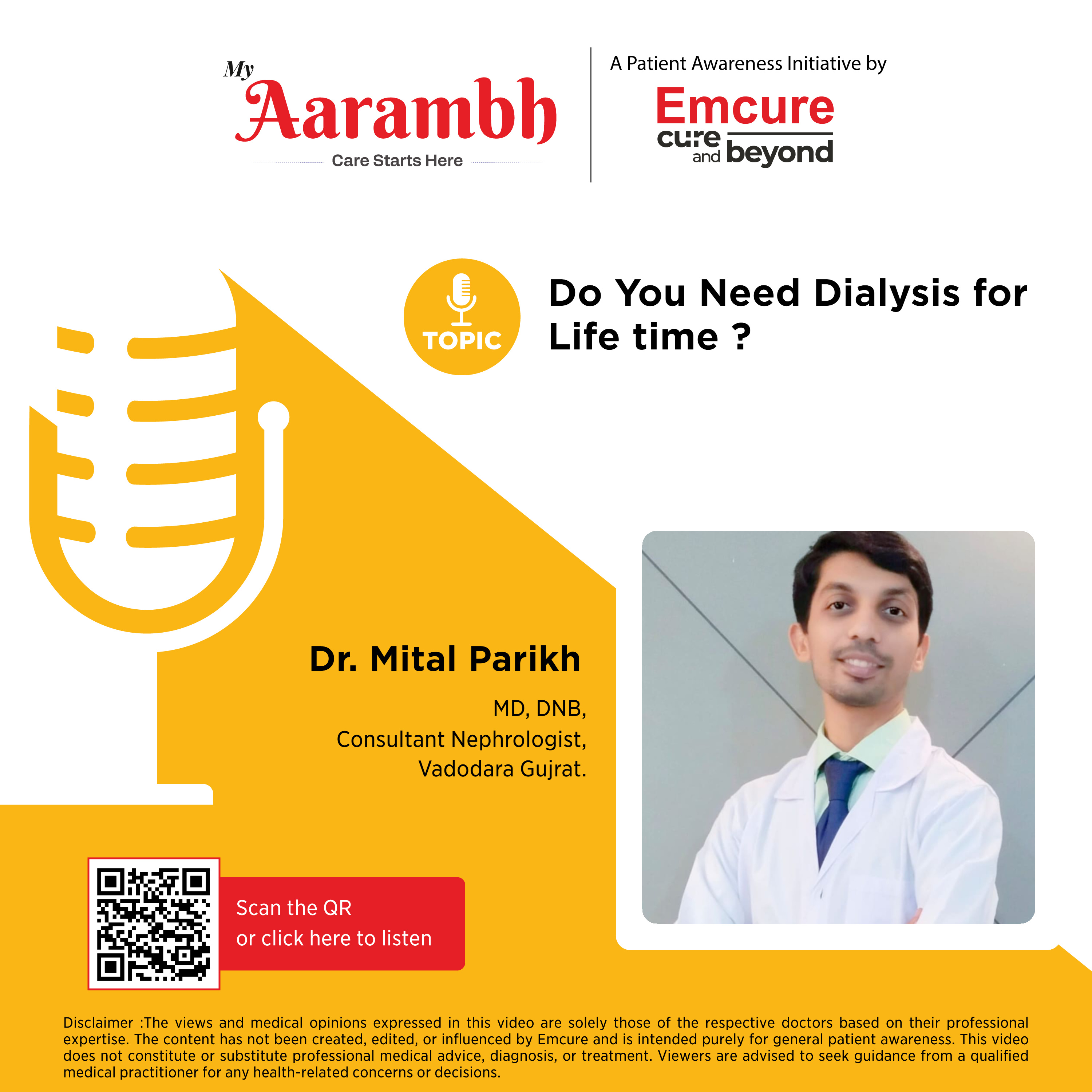 Do You Need Dialysis for Life time ? || Dr. Mital Parikh episode artwork