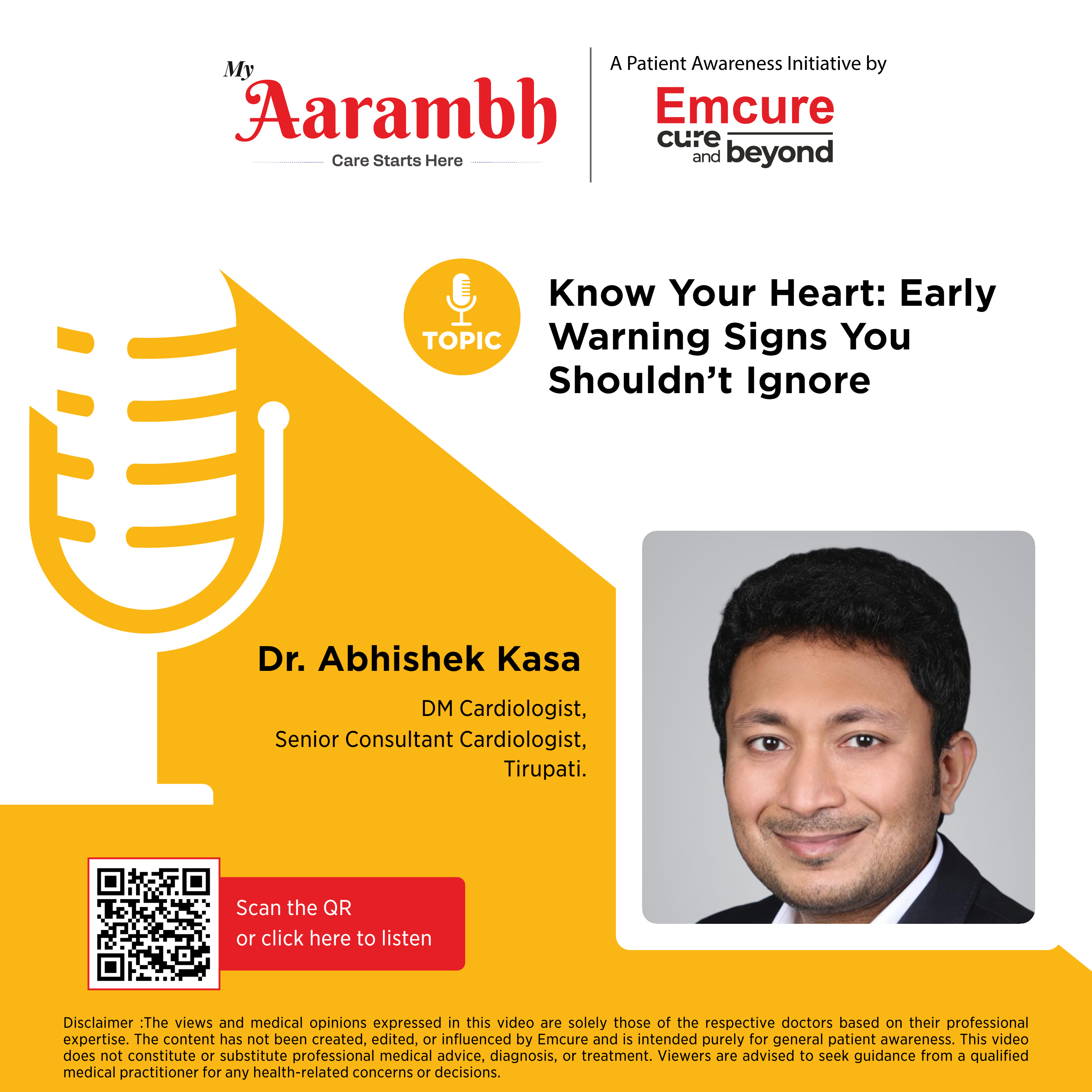 Know Your Heart: Early Warning Signs You Shouldn't Ignore || Dr. Abhishek Kasa episode artwork