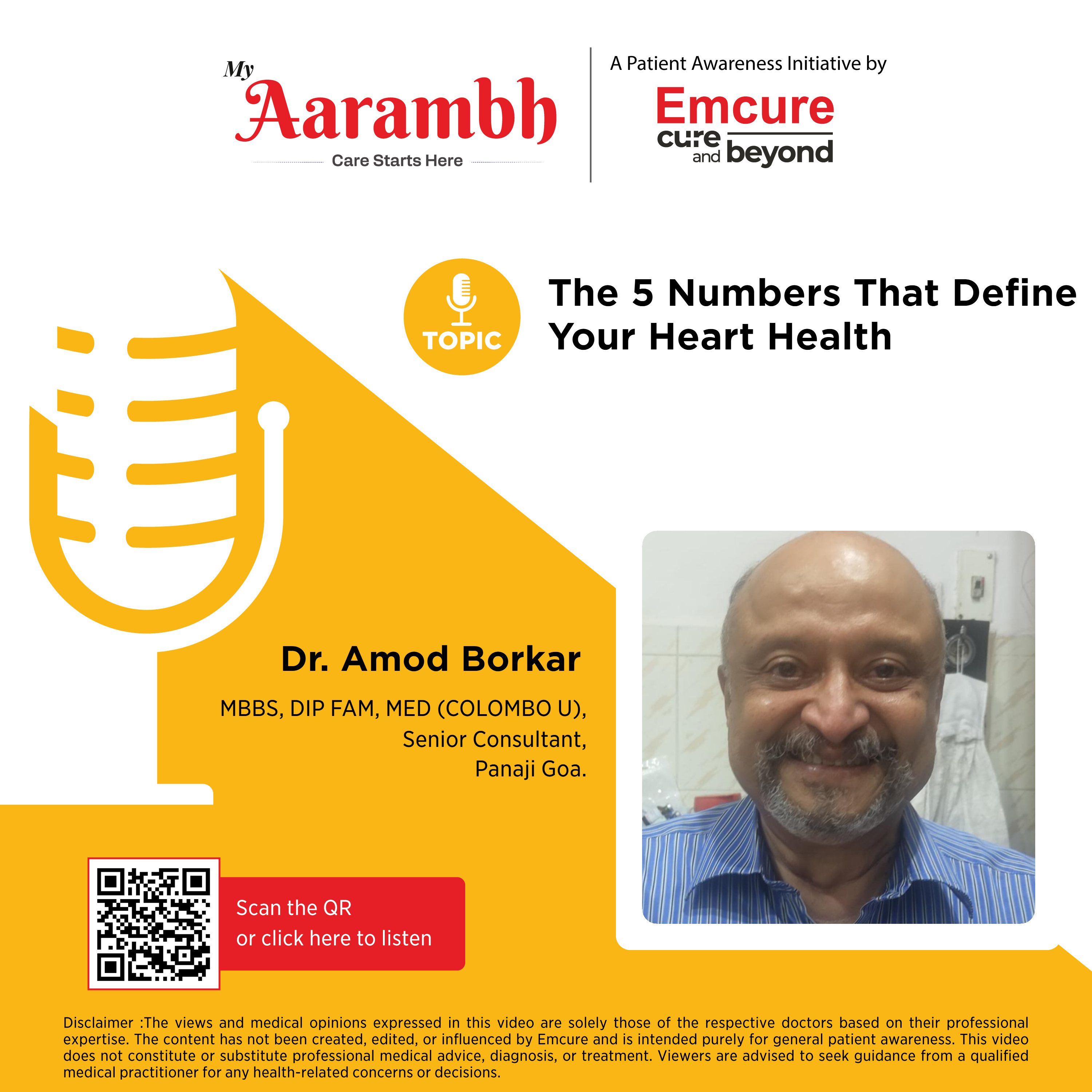 The 5 Numbers That Define Your Heart Health || Dr. Amod Borkar episode artwork
