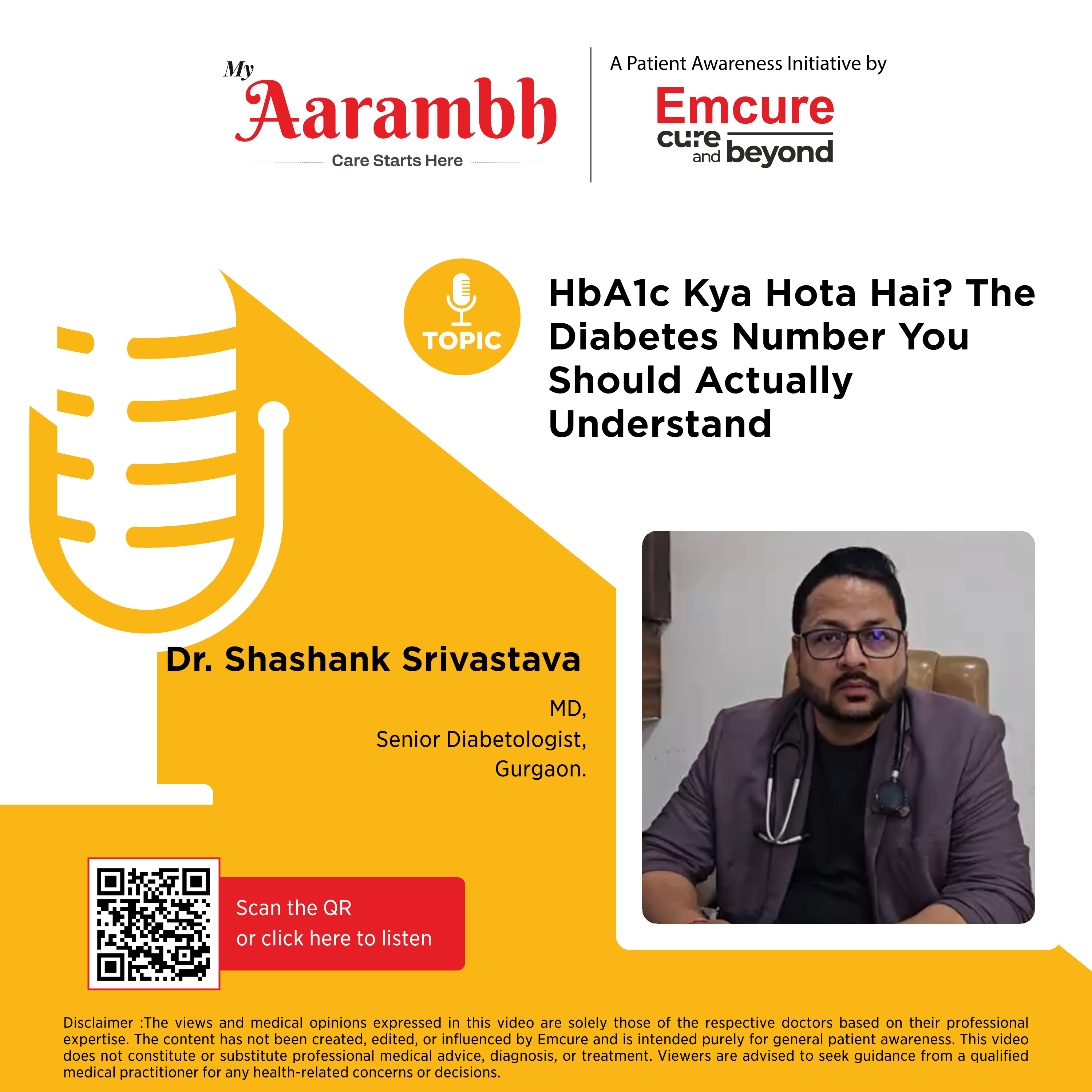 HbA1c Kya Hota Hai? The Diabetes Number You Should Actually Understand || Dr. Shashank Srivastava episode artwork