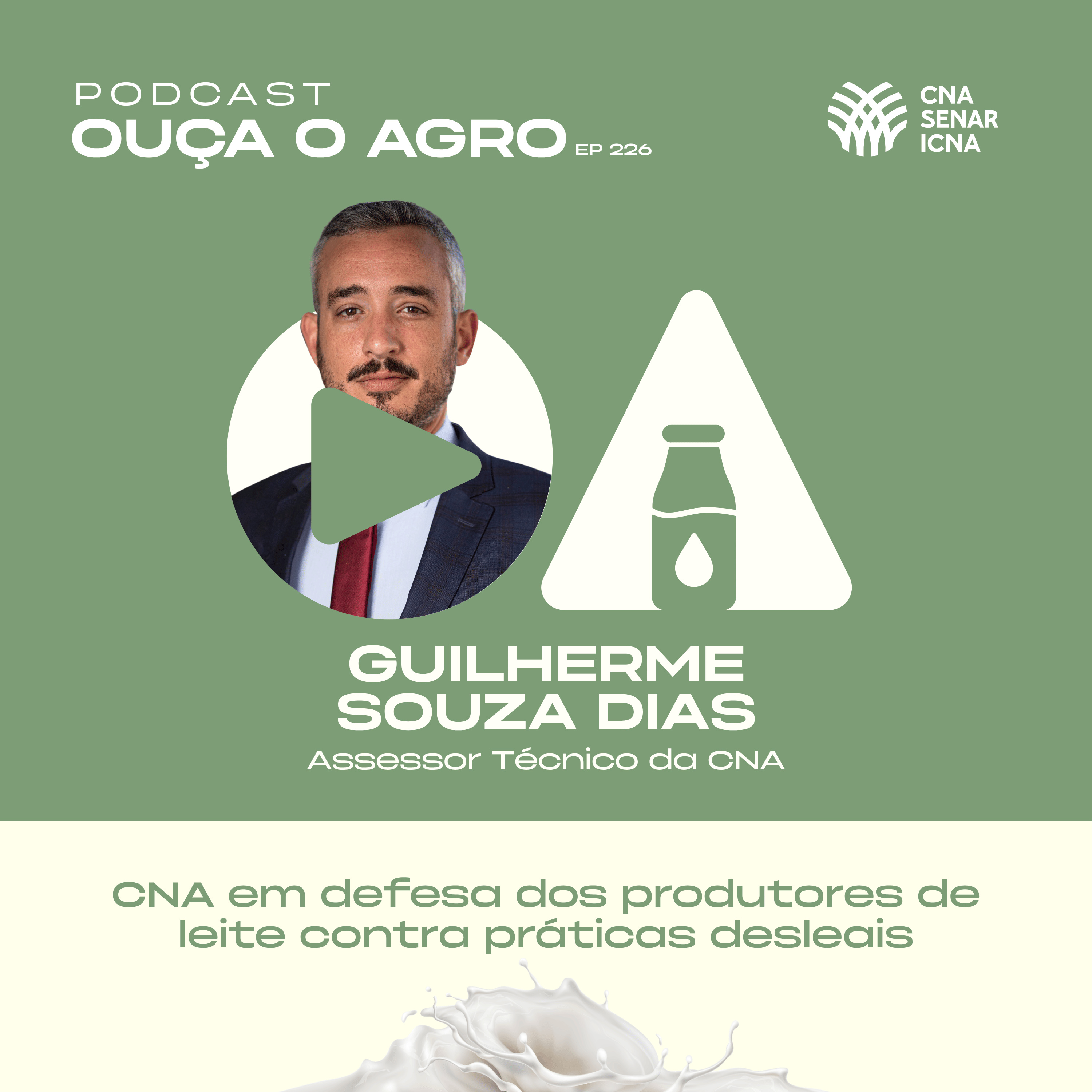 🎧 OUÇA O AGRO 226 - CNA em defesa dos produtores de leite contra práticas desleais episode artwork