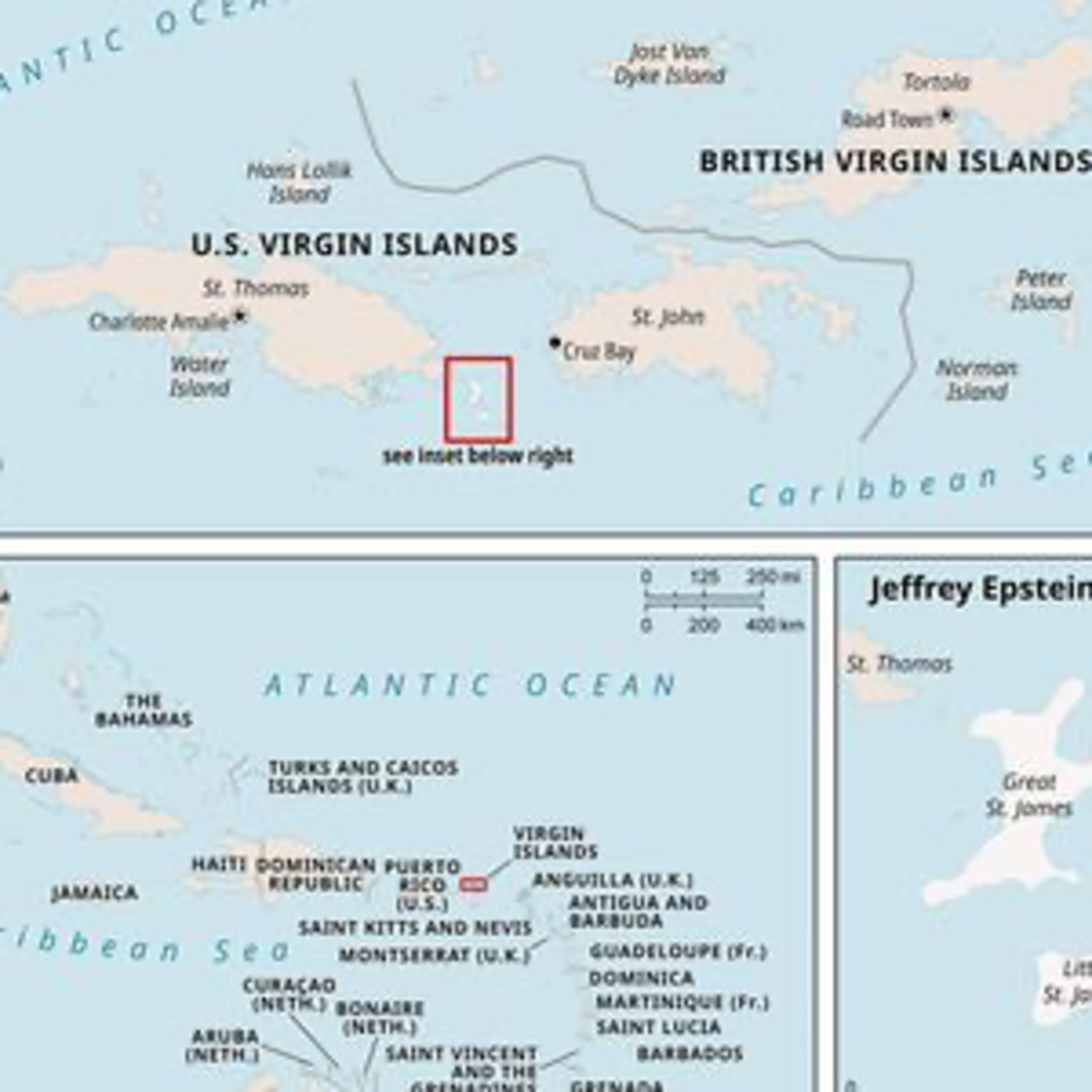 Epstein's islands Jeffrey Epstein owned two private islands located off St. Thomas, in the U.S. Virgin Islands episode artwork
