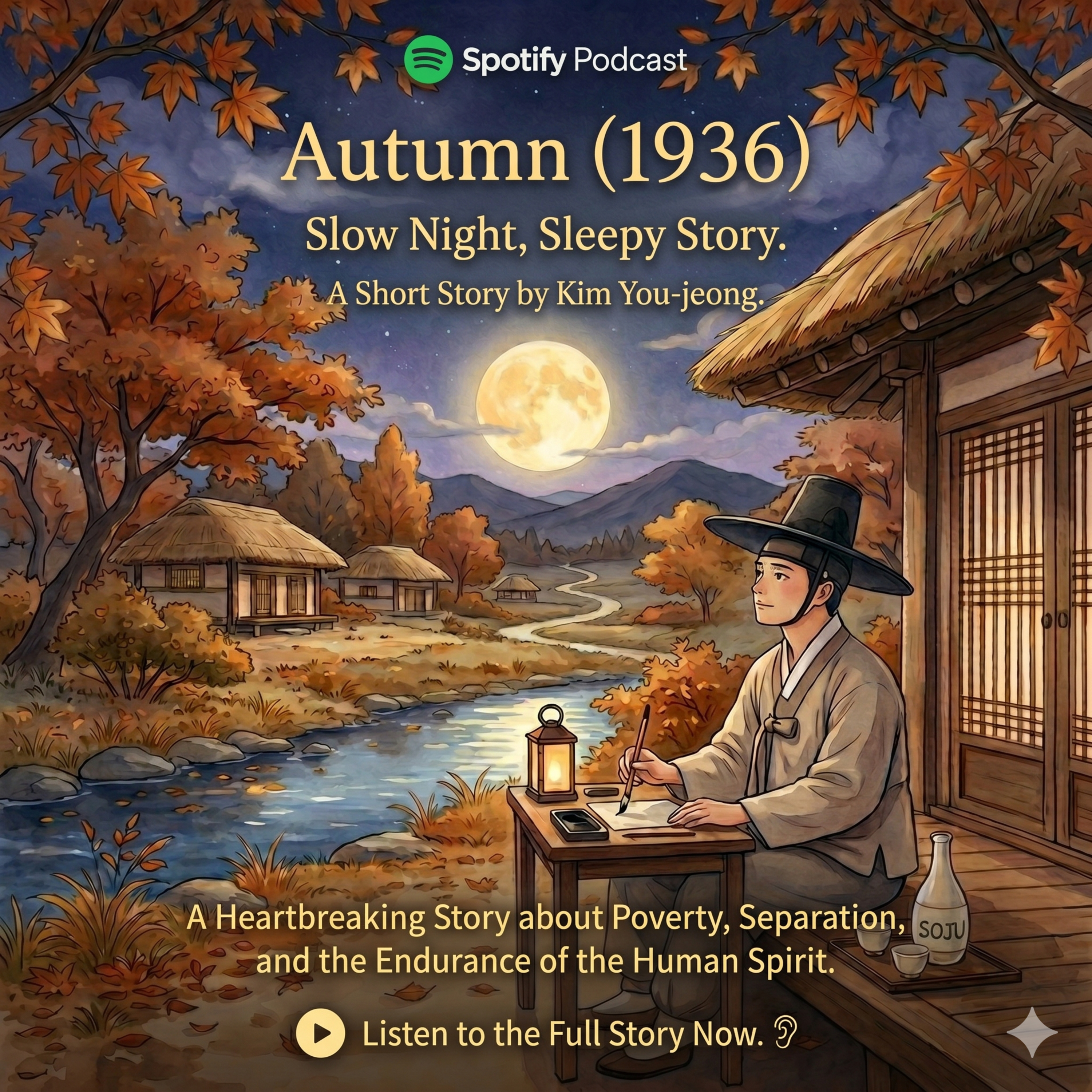 [Sleep Story] 'Autumn' by Kim Yoo-jeong | Soothing Voice for Deep Sleep | Korean Vintage Literature (ASMR) episode artwork