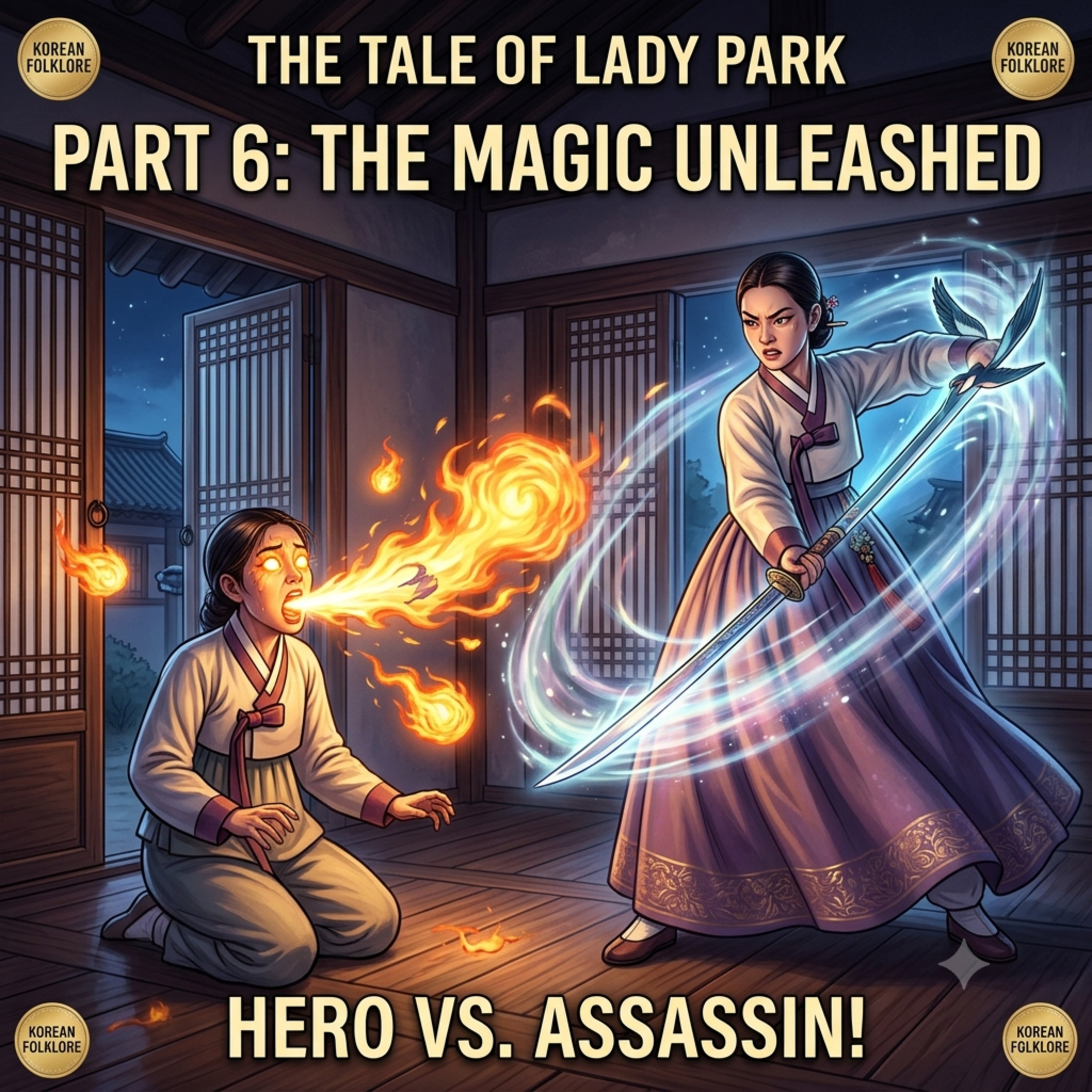 ASMR Storytelling: A Midnight Assassin and the Magic Sword | The Tale of Lady Park episode artwork