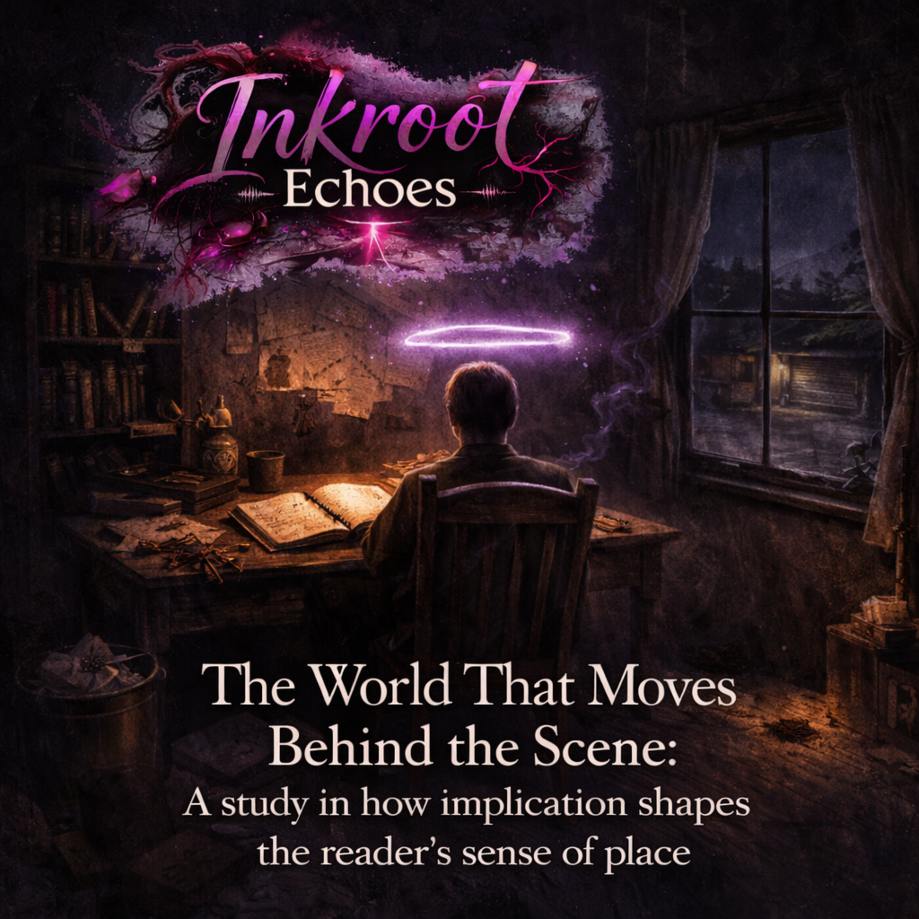 Ep. 5: The World That Moves Behind the Scene : A study in how implication shapes the reader’s sense of place episode artwork