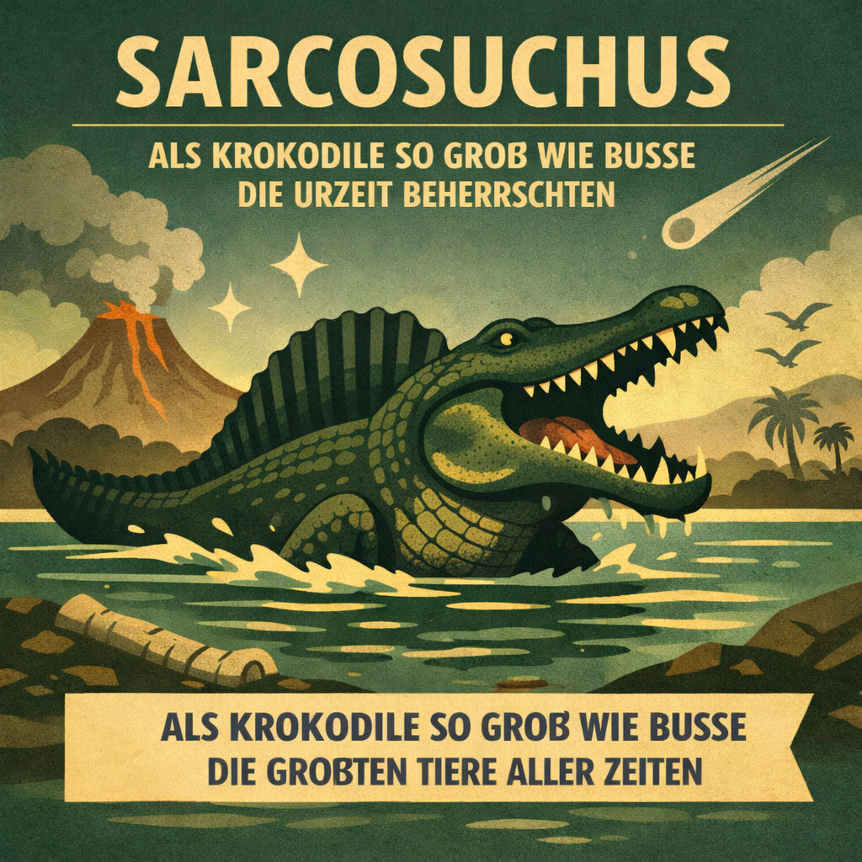 Sarcosuchus – Als Krokodile so groß wie Busse die Urzeit beherrschten
