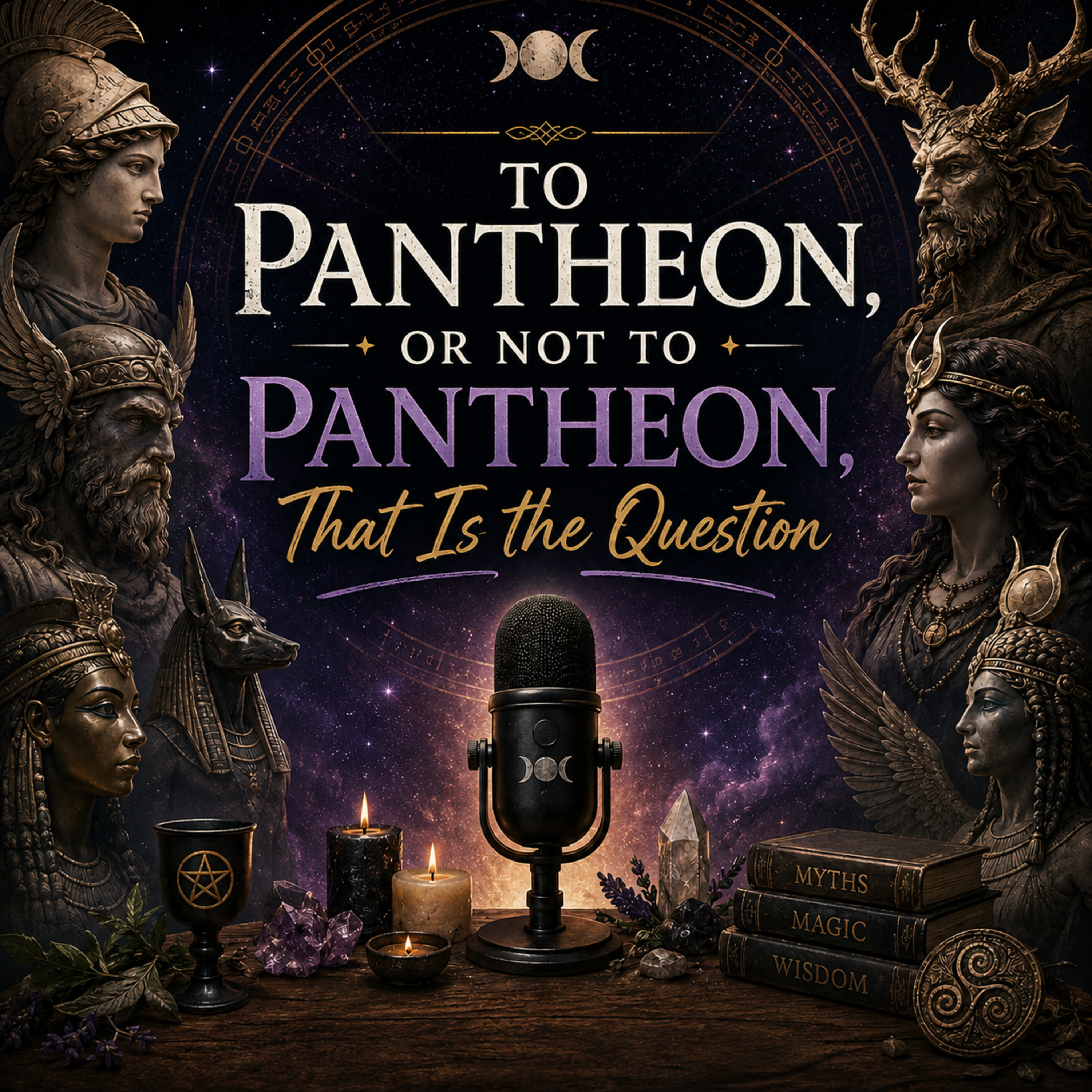 Episode 11 - To Pantheon or Not To Pantheon, That Is The Question - In which we discuss the advantages and disadvantages of working with a pantheon, and cultural respect versus cultural appropriation. episode artwork