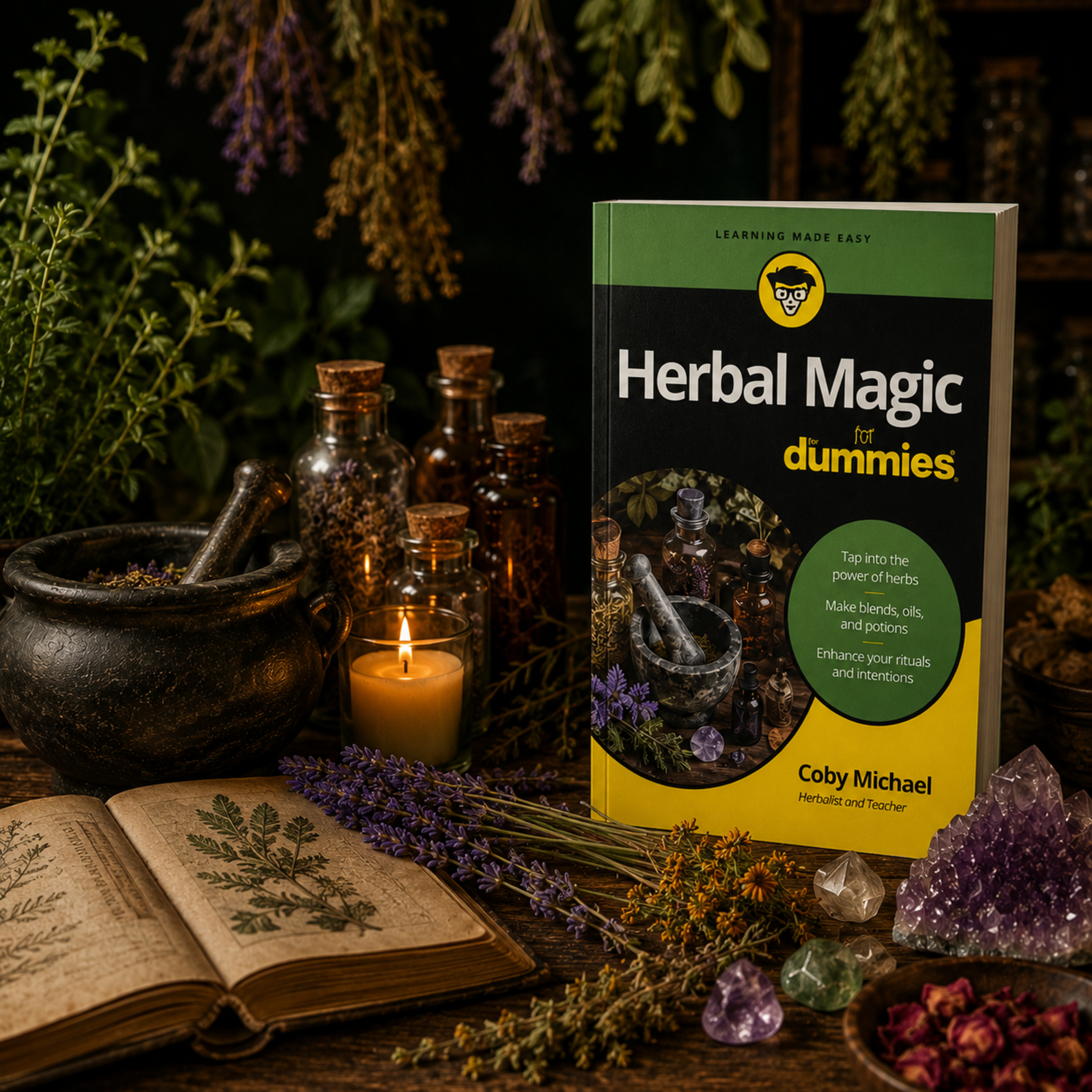 Episode 15 - Book Review 1 - Herbal Magic for Dummies by Coby Michael - In which we discuss “pre-fall” plans and Coby Michael’s recently released book Herbal Magic, part of the “For Dummies” series. episode artwork