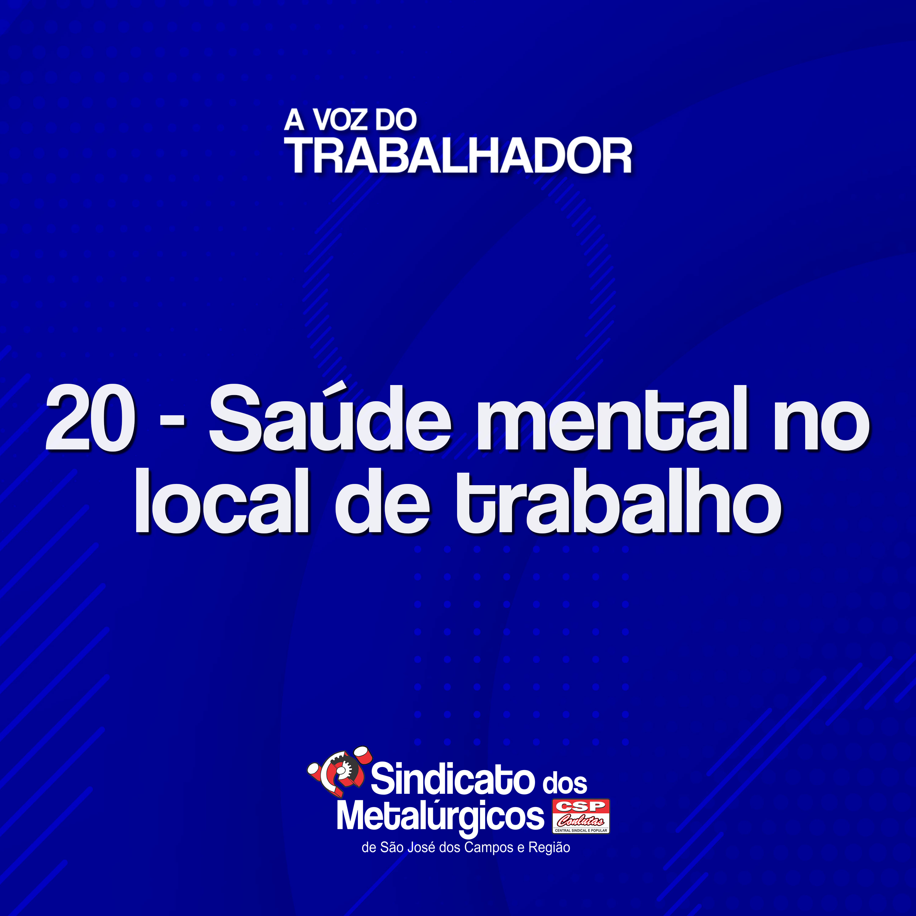 20: Saúde mental no local de trabalho episode artwork