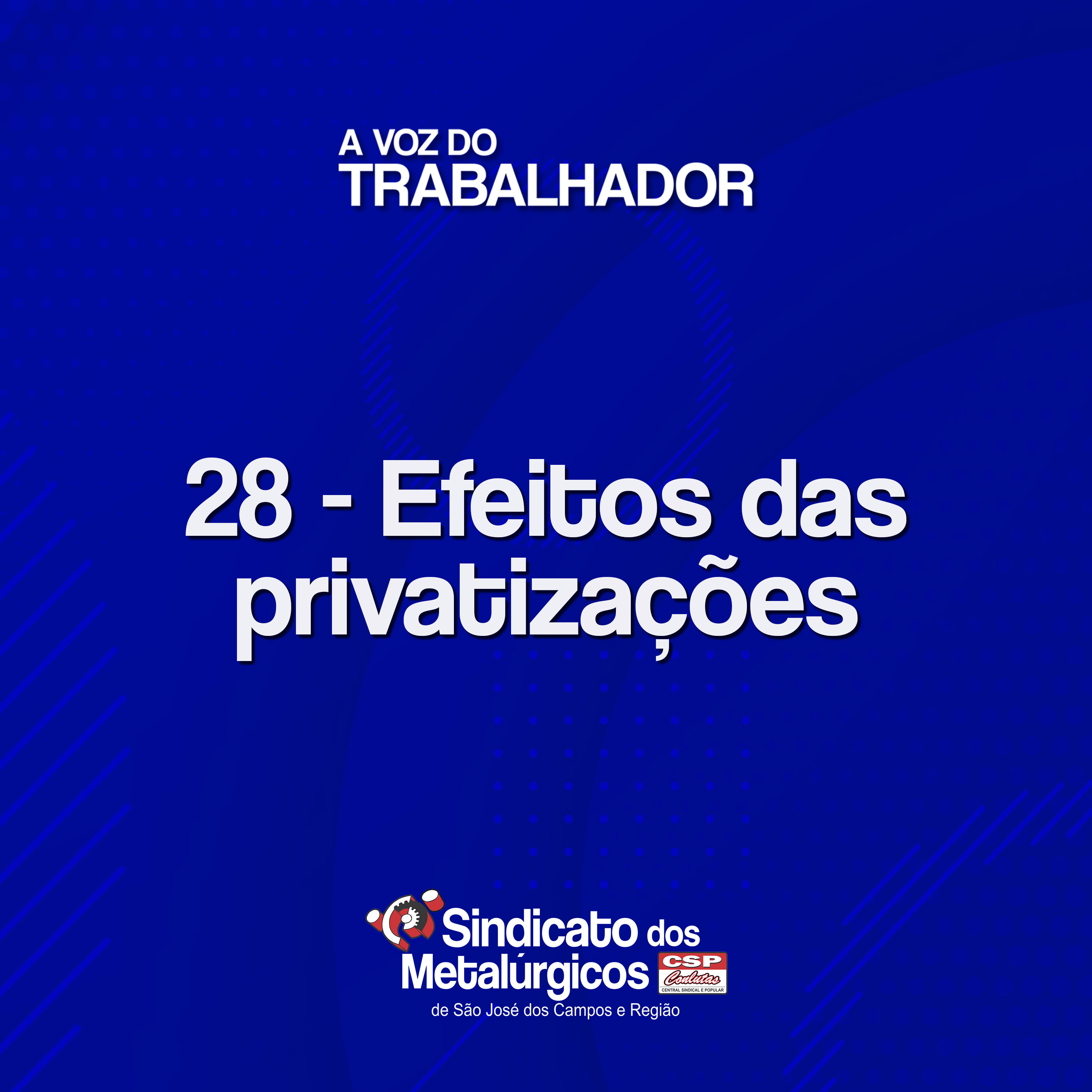 28: Efeitos das privatizações episode artwork