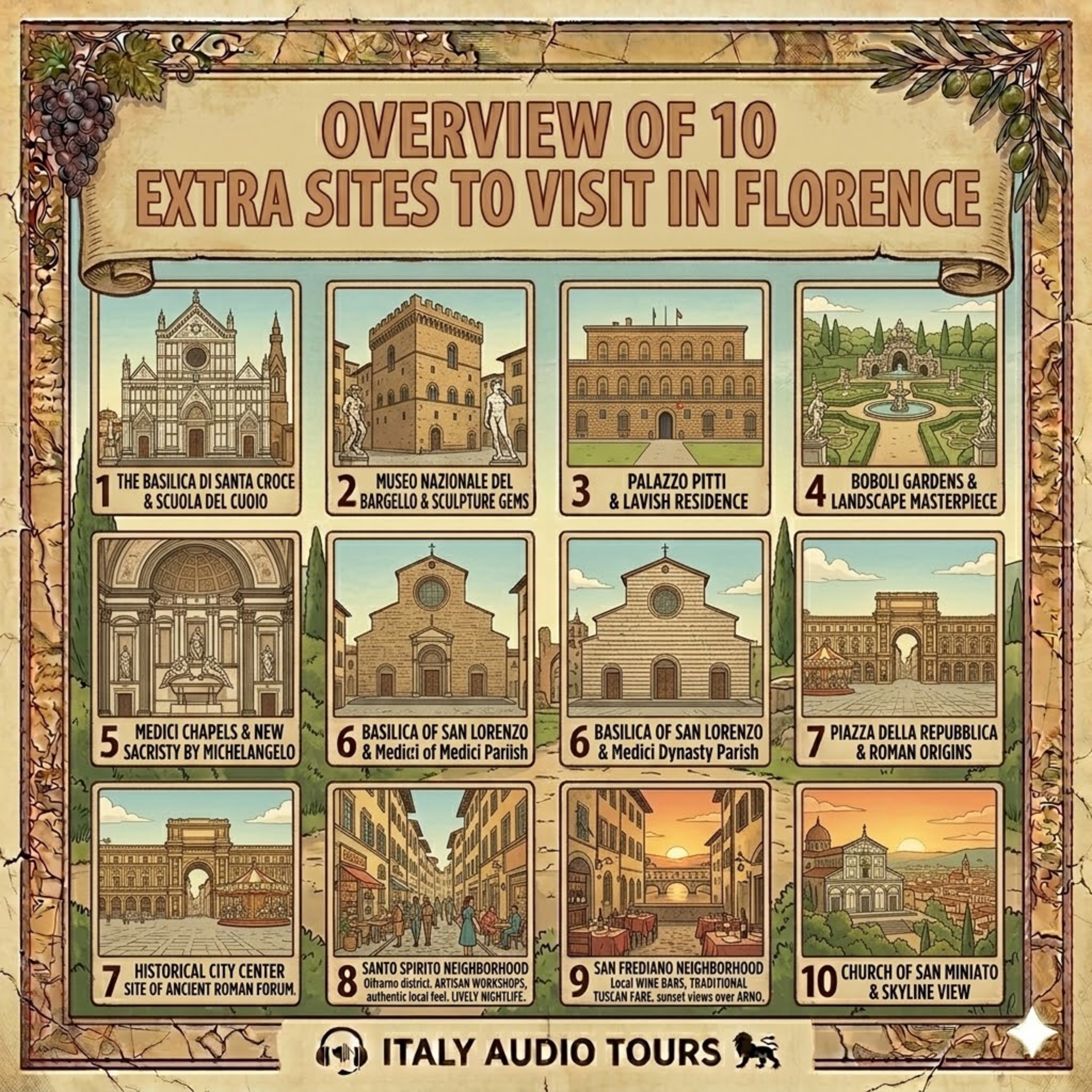 Tour Guide - 10 Extra Sites in Florence not on Itinerary. episode artwork