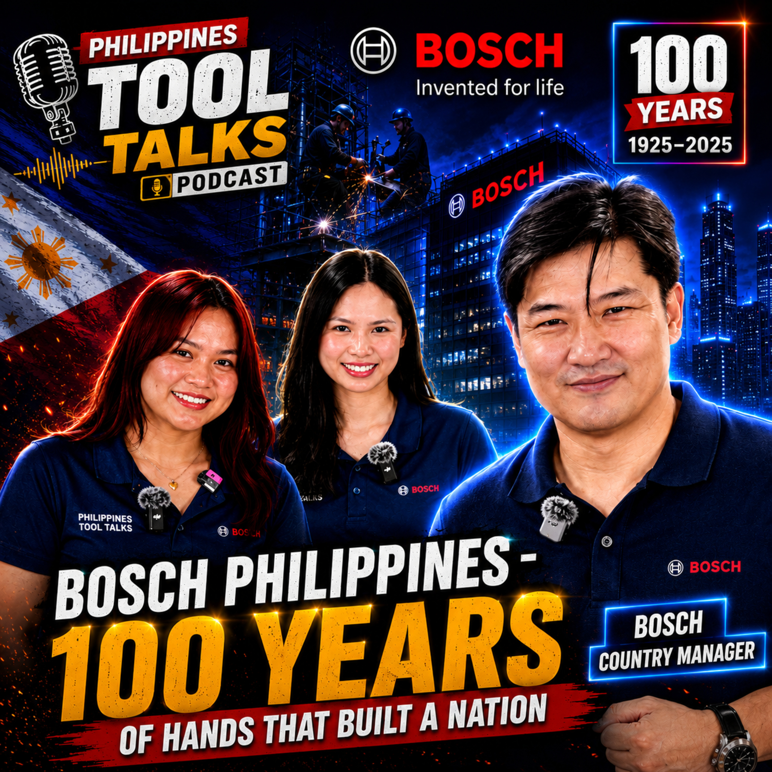 100 Years of Bosch in the Philippines — William Go on "Hands That Built a Nation," the 18V Expert System & Genuine vs Counterfeit episode artwork