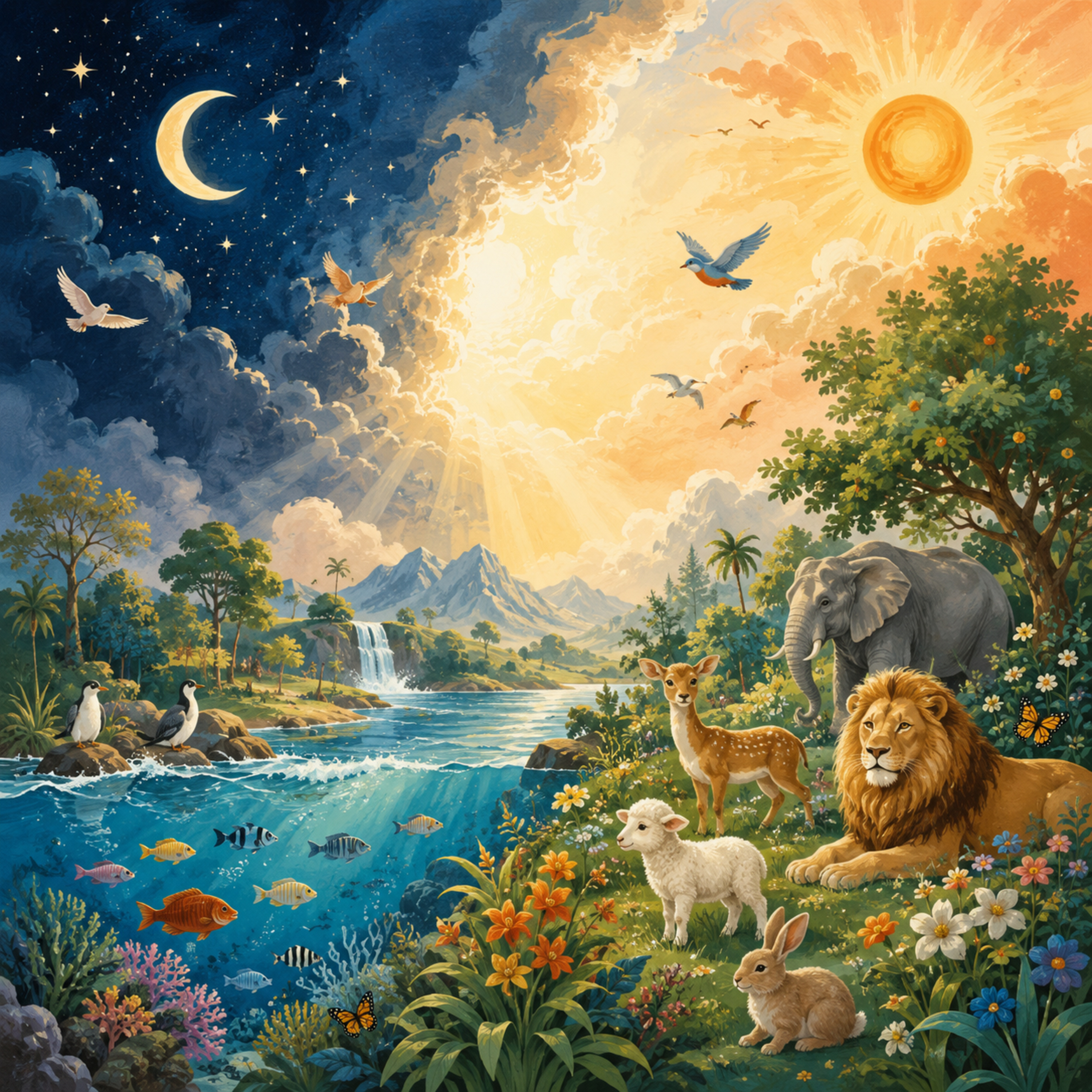 S01E01 Creation: God Made Everything | Genesis 1 & 2, John 1:1–5 episode artwork
