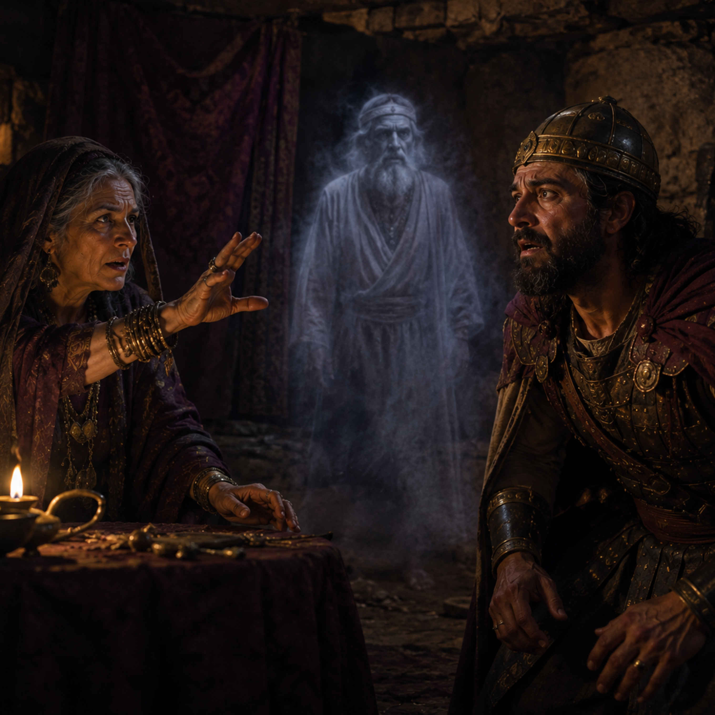 S04E05 Saul and the Witch at Endor | 1 Samuel 28-31 and 1 Chronicles 10 episode artwork