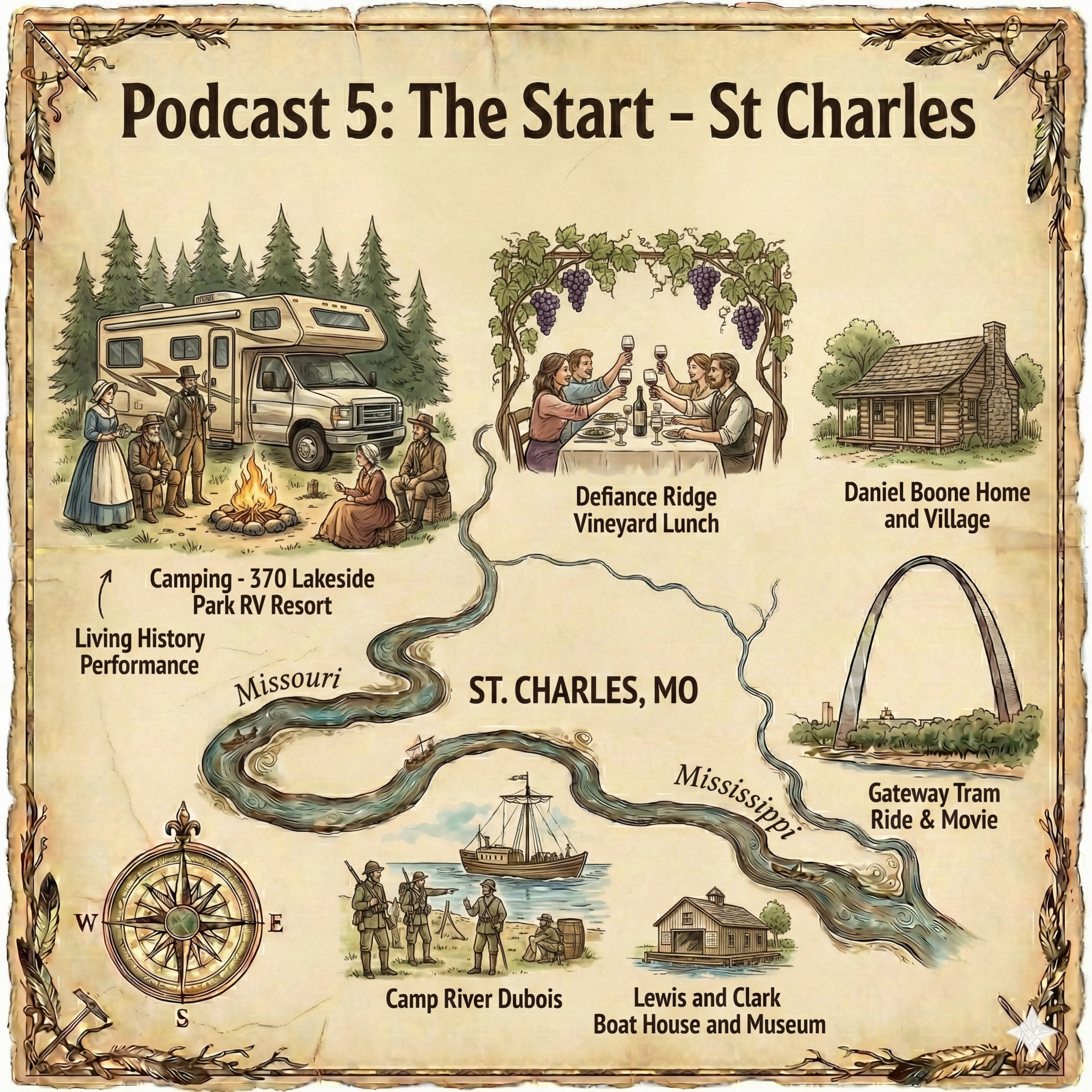 Podcast 5 - Stop 1 - The Start - St Charles episode artwork