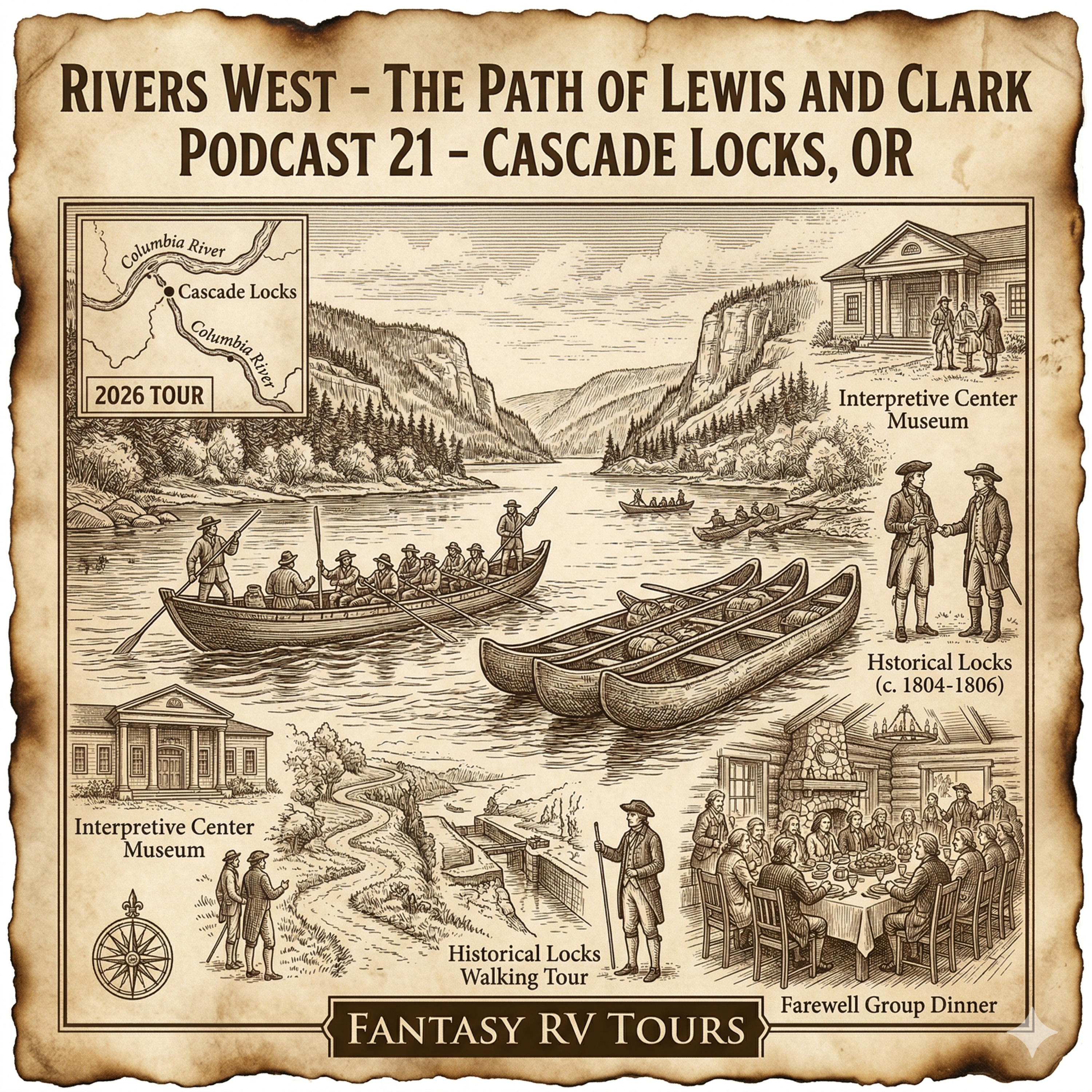 Podcast 21 - Stop 17 - Cascade Locks, OR episode artwork