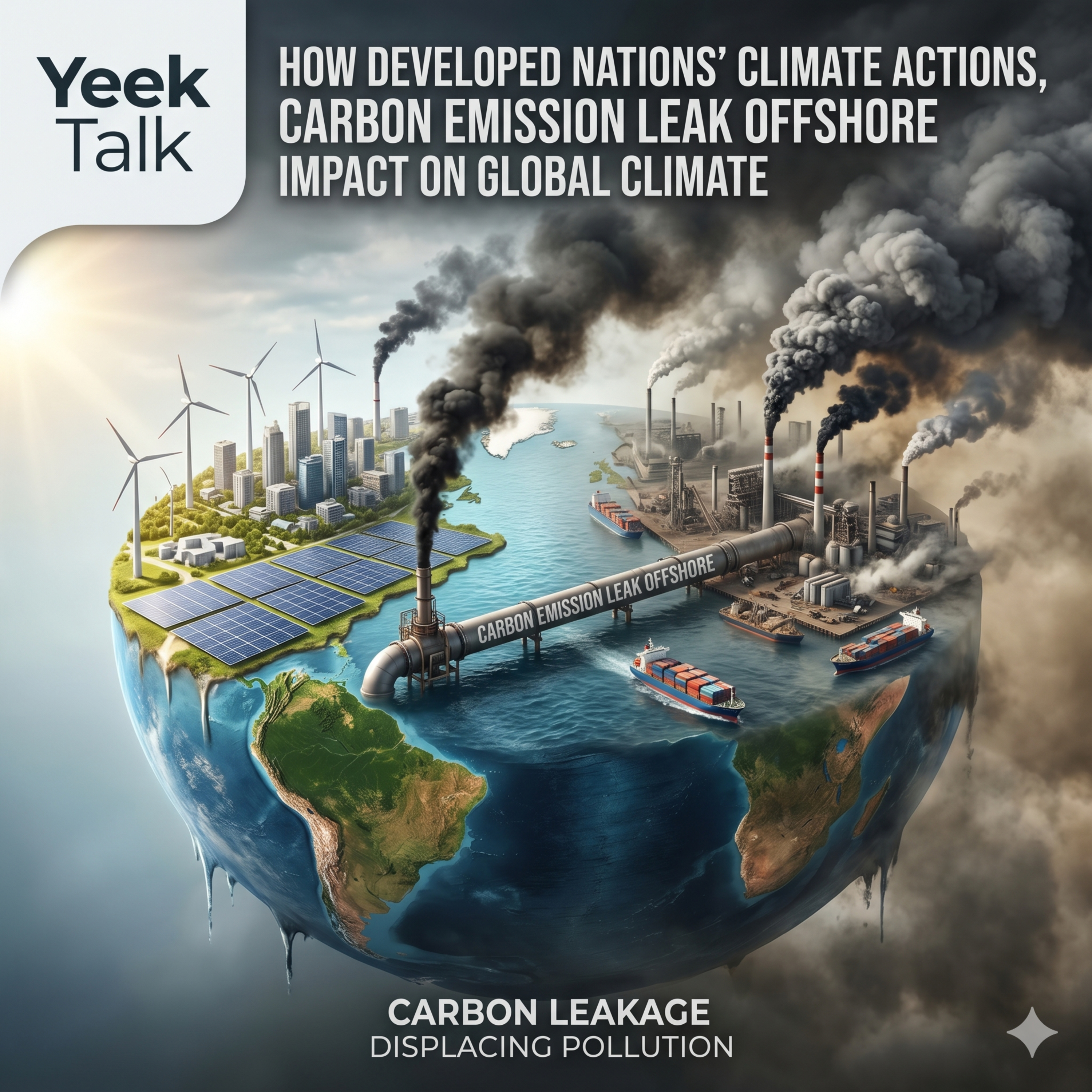 How Developed Nations' Climate Actions, Carbon Emission Leak Offshore Impact on Global Climate episode artwork