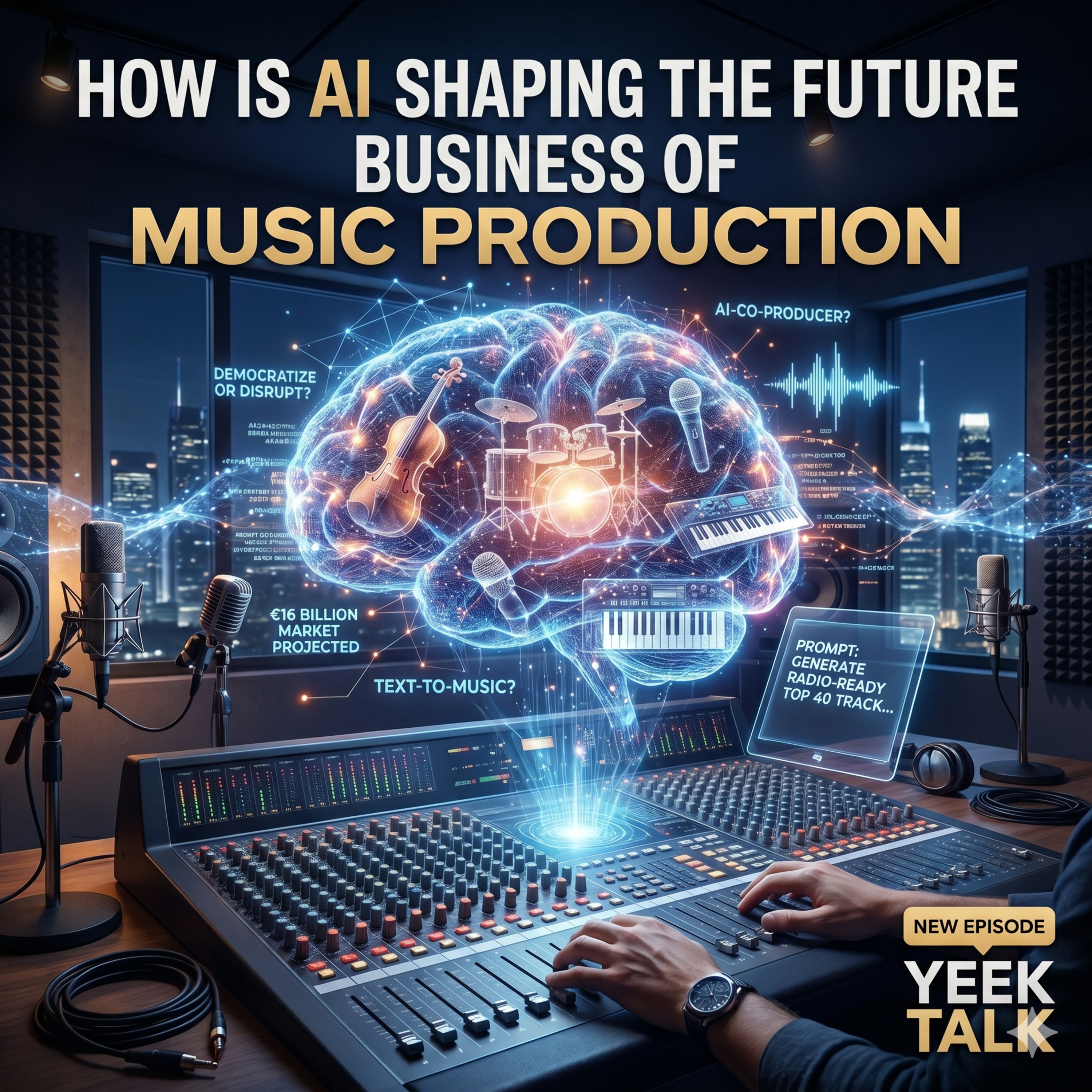 How is AI shaping the future business of music production episode artwork