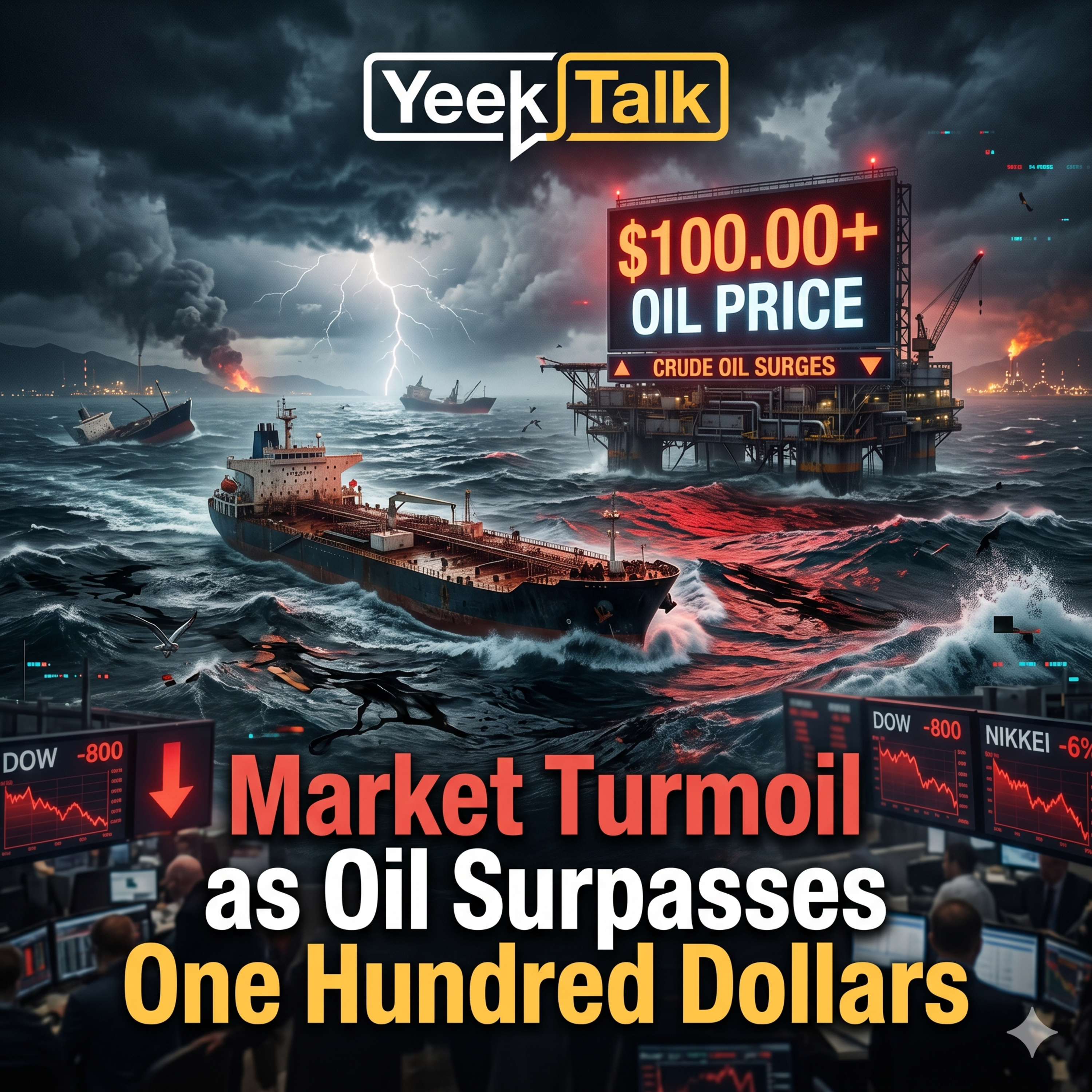 Market Turmoil as Oil Surpasses One Hundred Dollars episode artwork