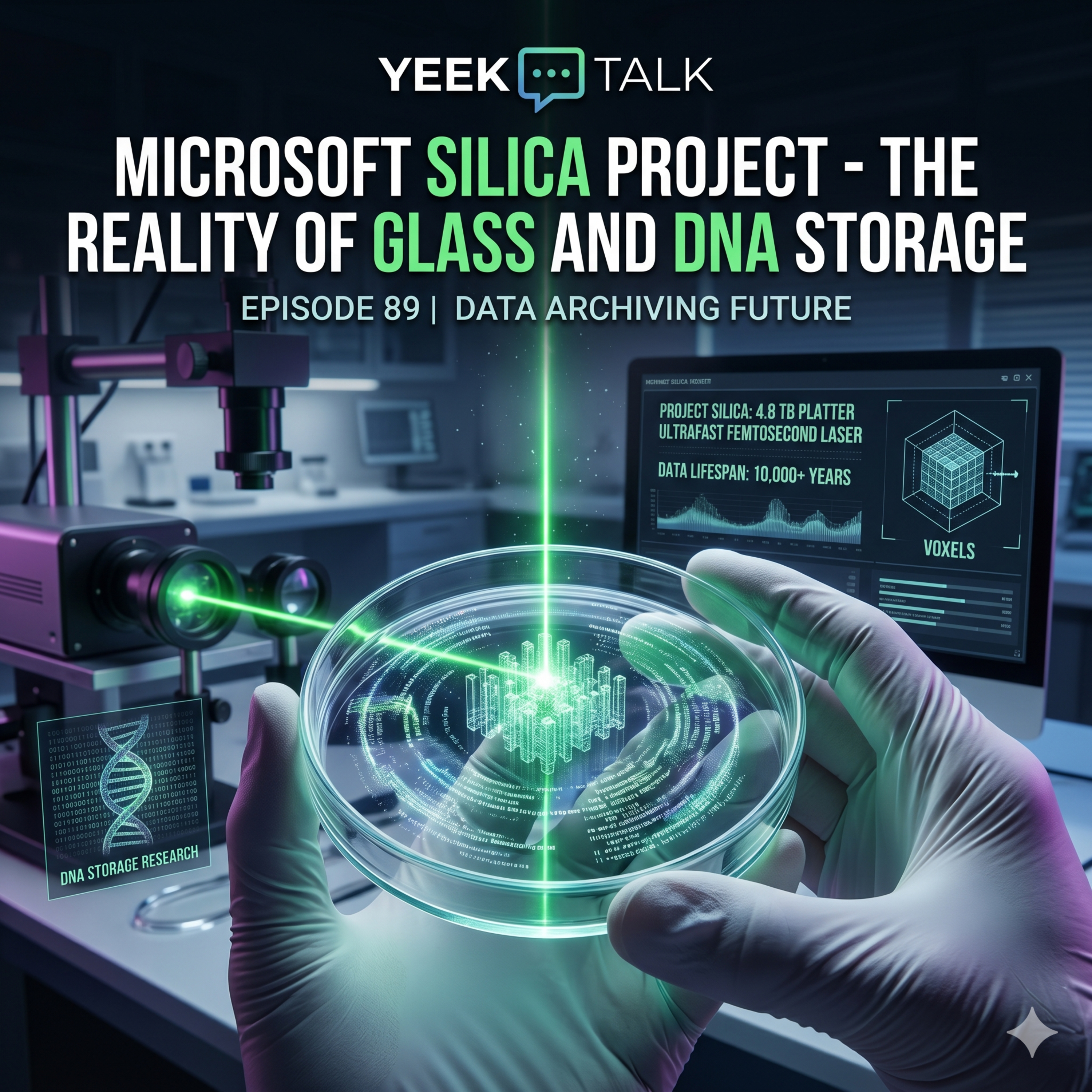 Microsoft Silica Project - The Reality of Glass and DNA Storage episode artwork