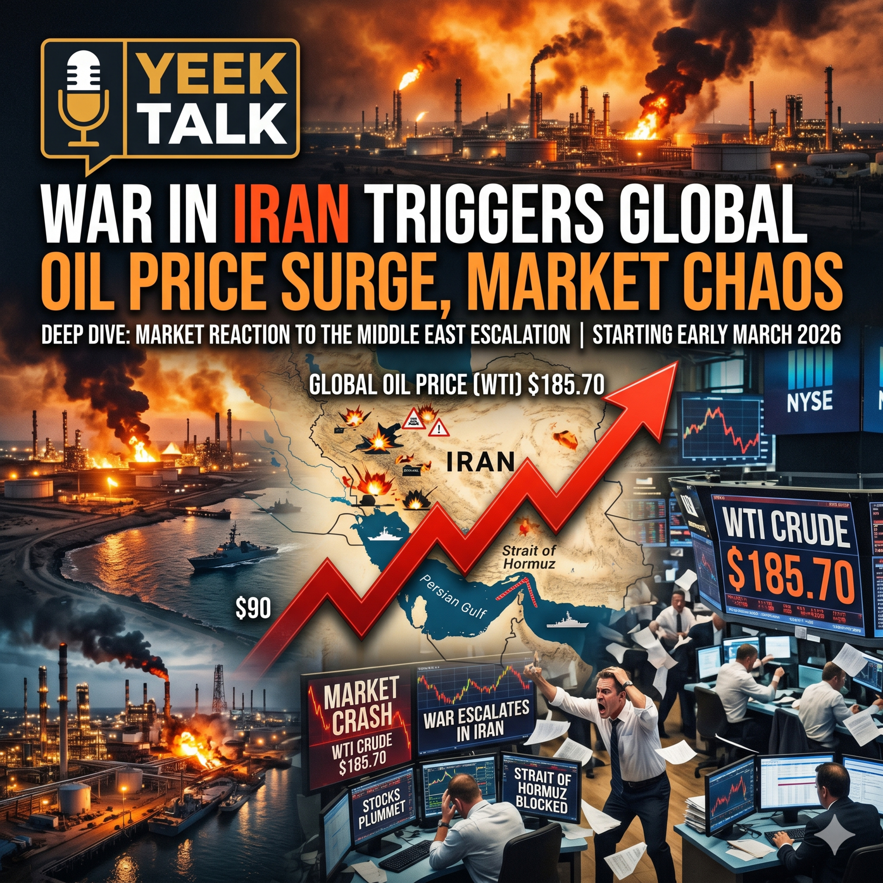 War in Iran Triggers Global Oil Price Surge, Market chaos episode artwork