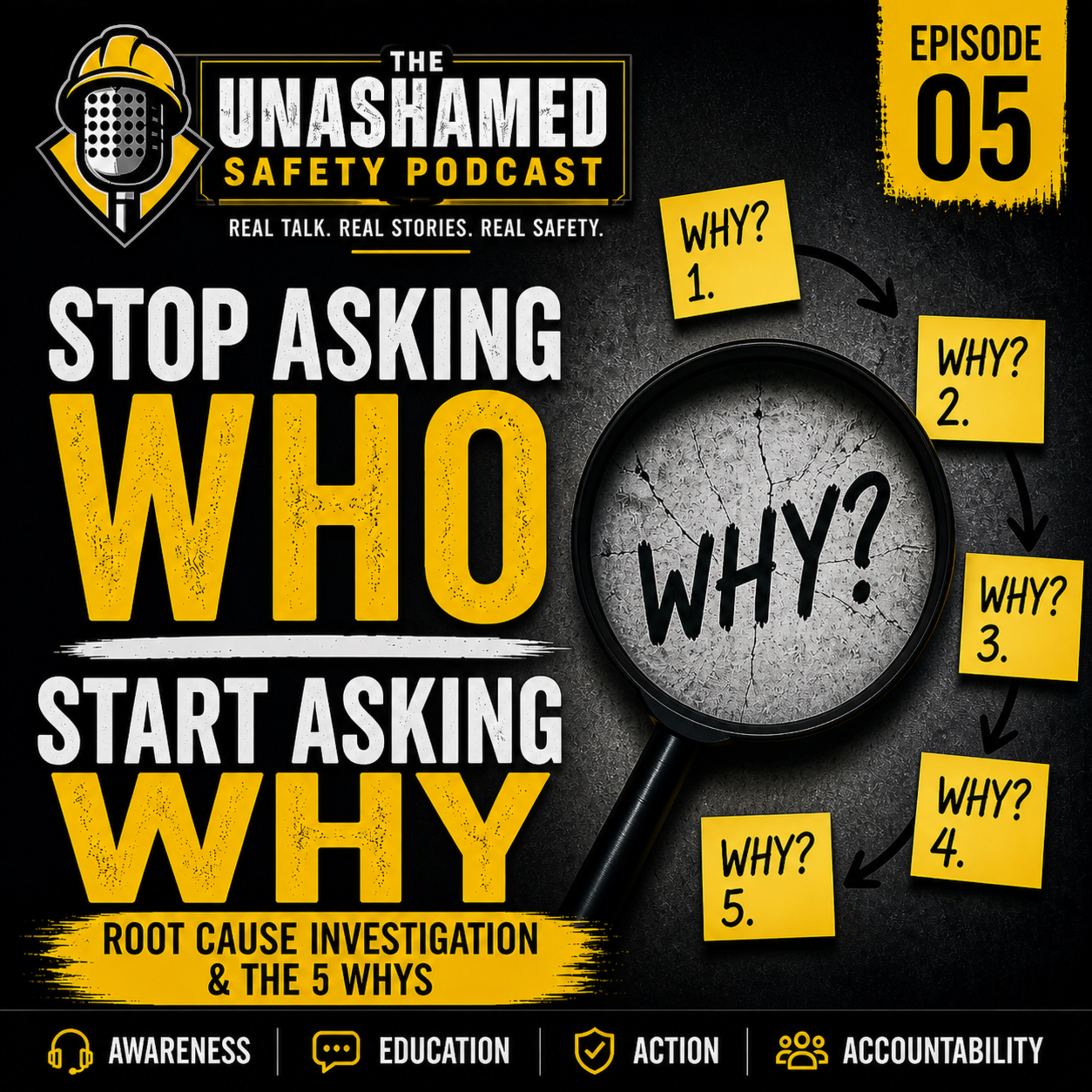 Stop Asking Who — Start Asking Why : Root Cause Investigation & The 5 Whys episode artwork